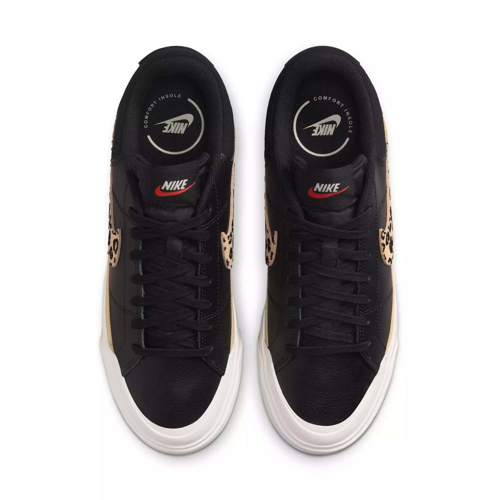 Nike Court Legacy Lift "Leopard Print" Women's Shoe - BLACK/TAN