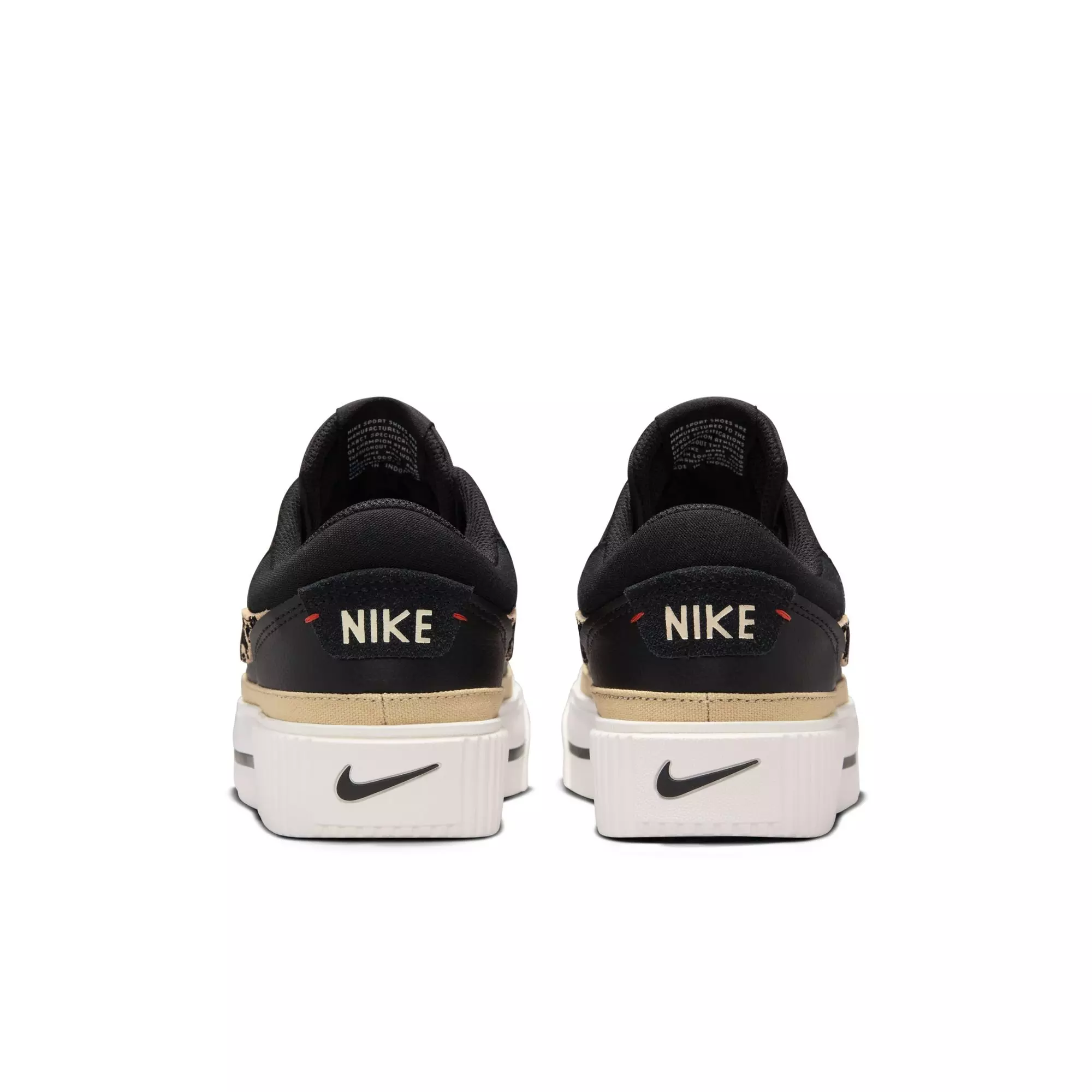 Nike Court Legacy Lift "Leopard Print" Women's Shoe - BLACK/TAN