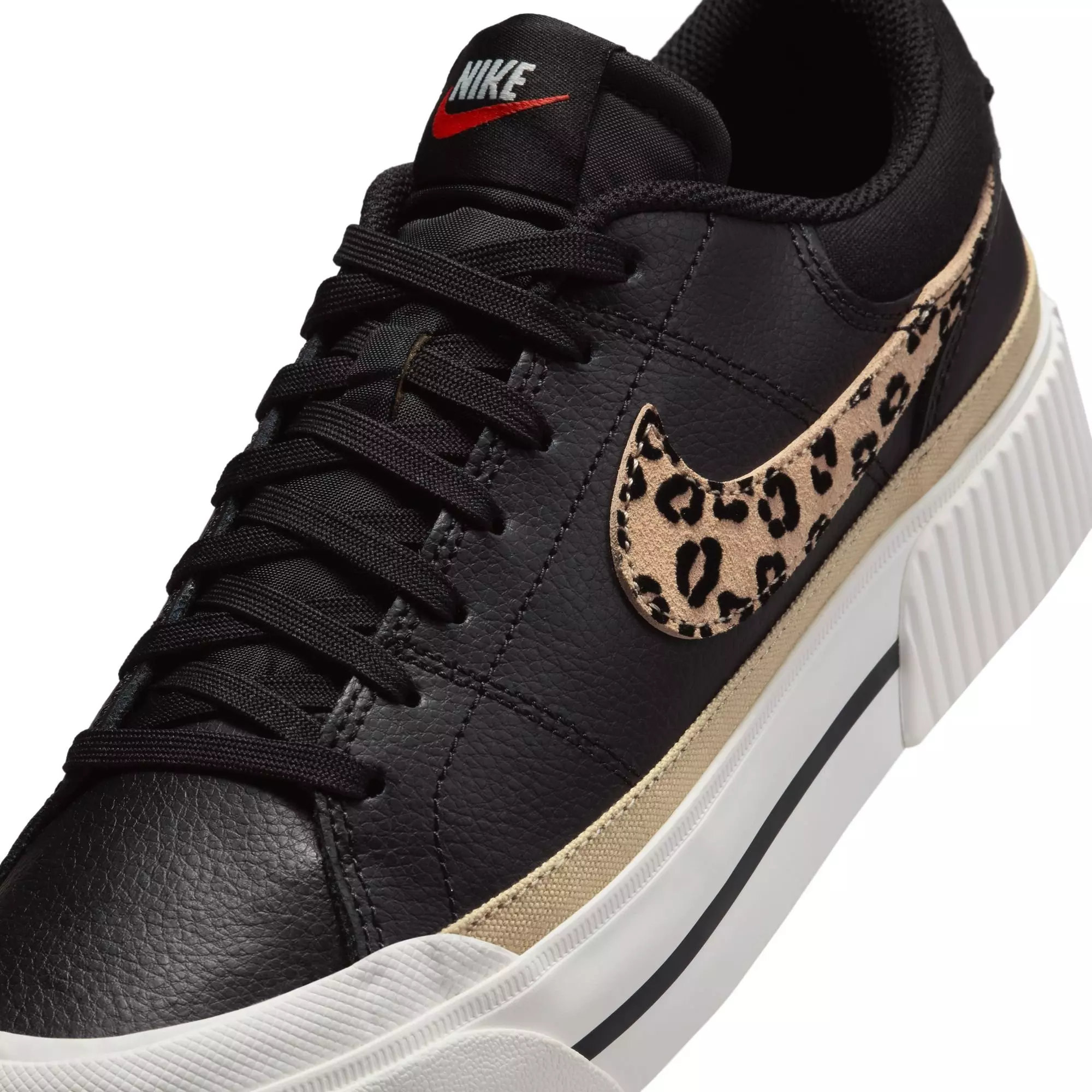Nike Court Legacy Lift "Leopard Print" Women's Shoe - BLACK/TAN
