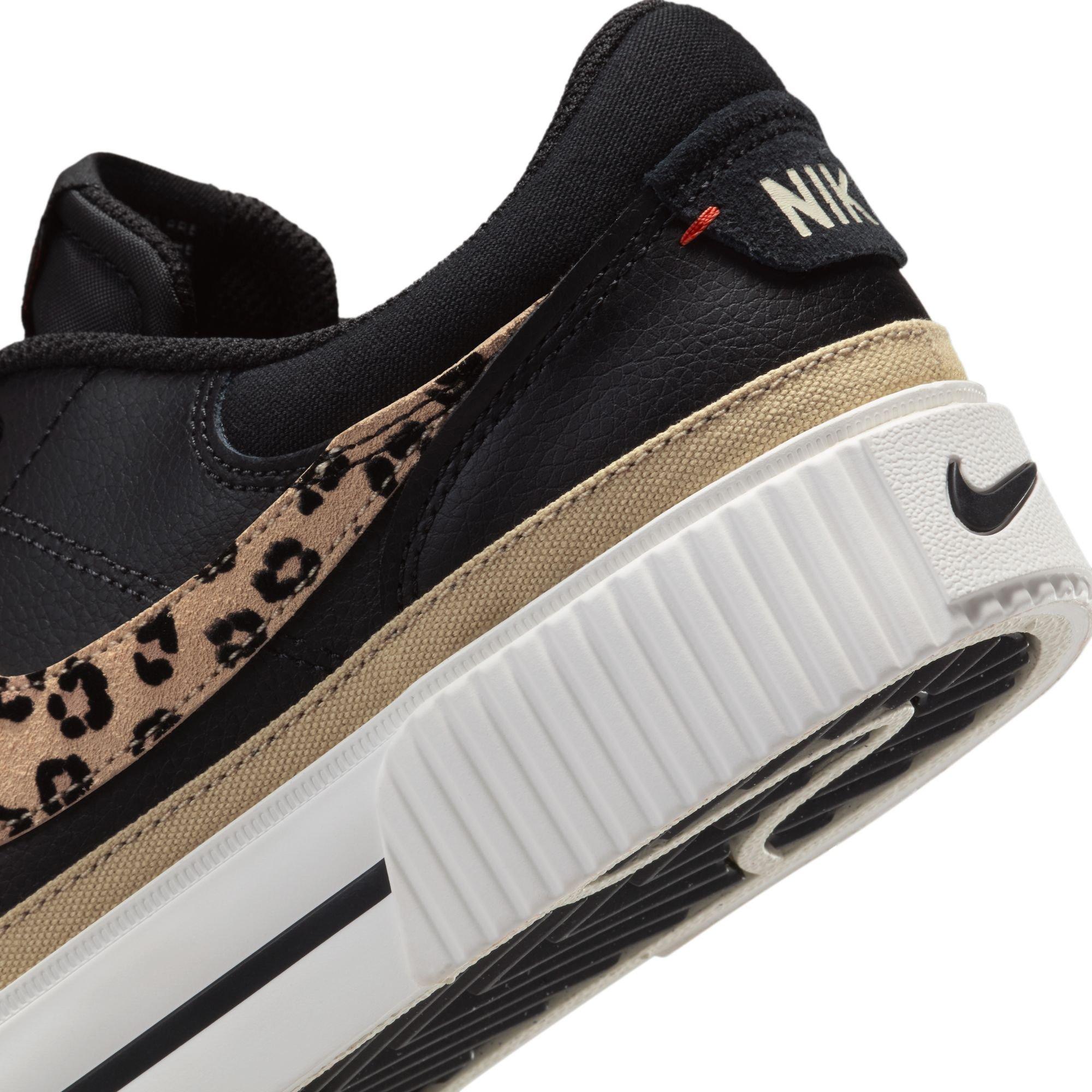 Nike Court Legacy Lift "Leopard Print" Women's Shoe - BLACK/TAN Thumbnail View 11