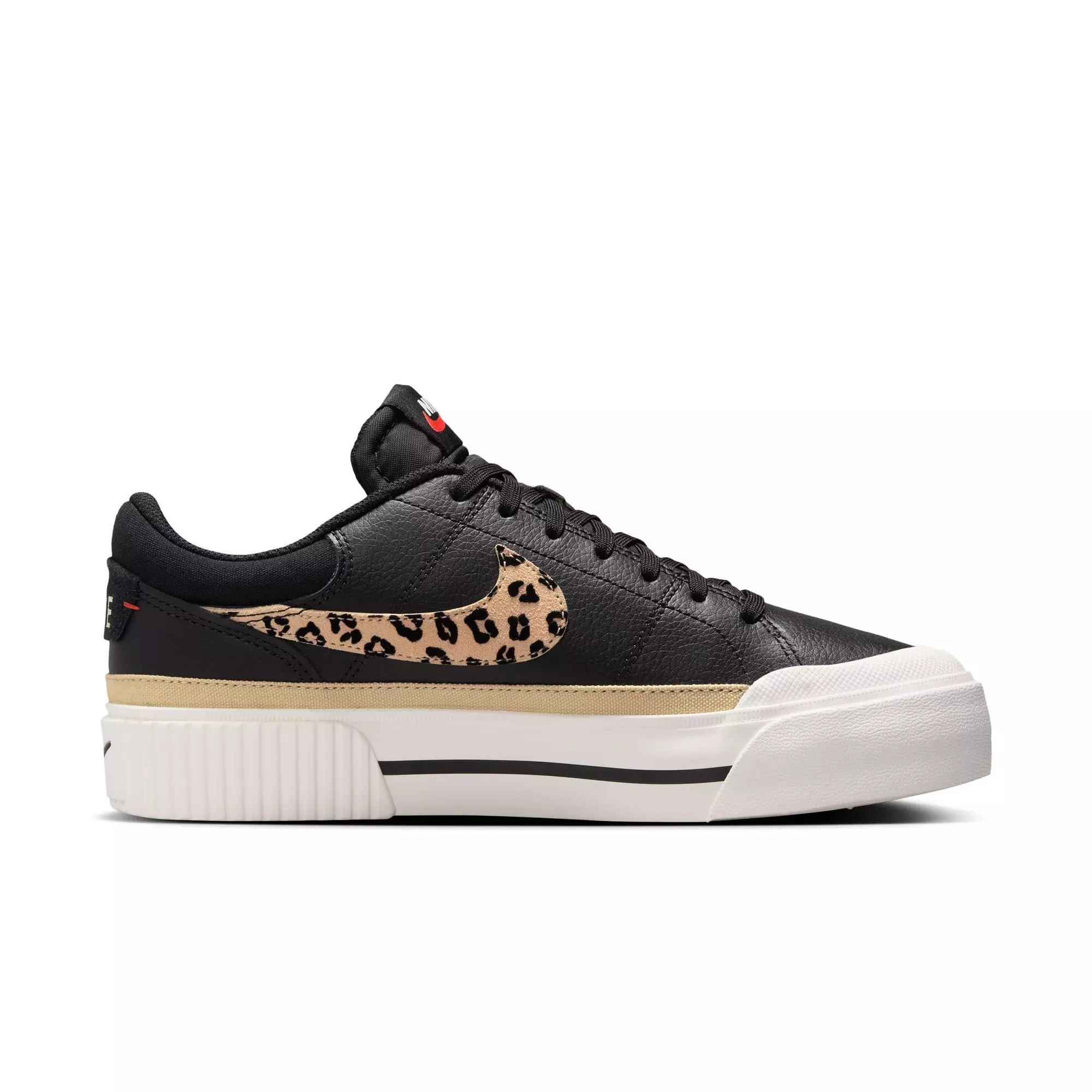 Nike Court Legacy Lift "Leopard Print" Women's Shoe - BLACK/TAN