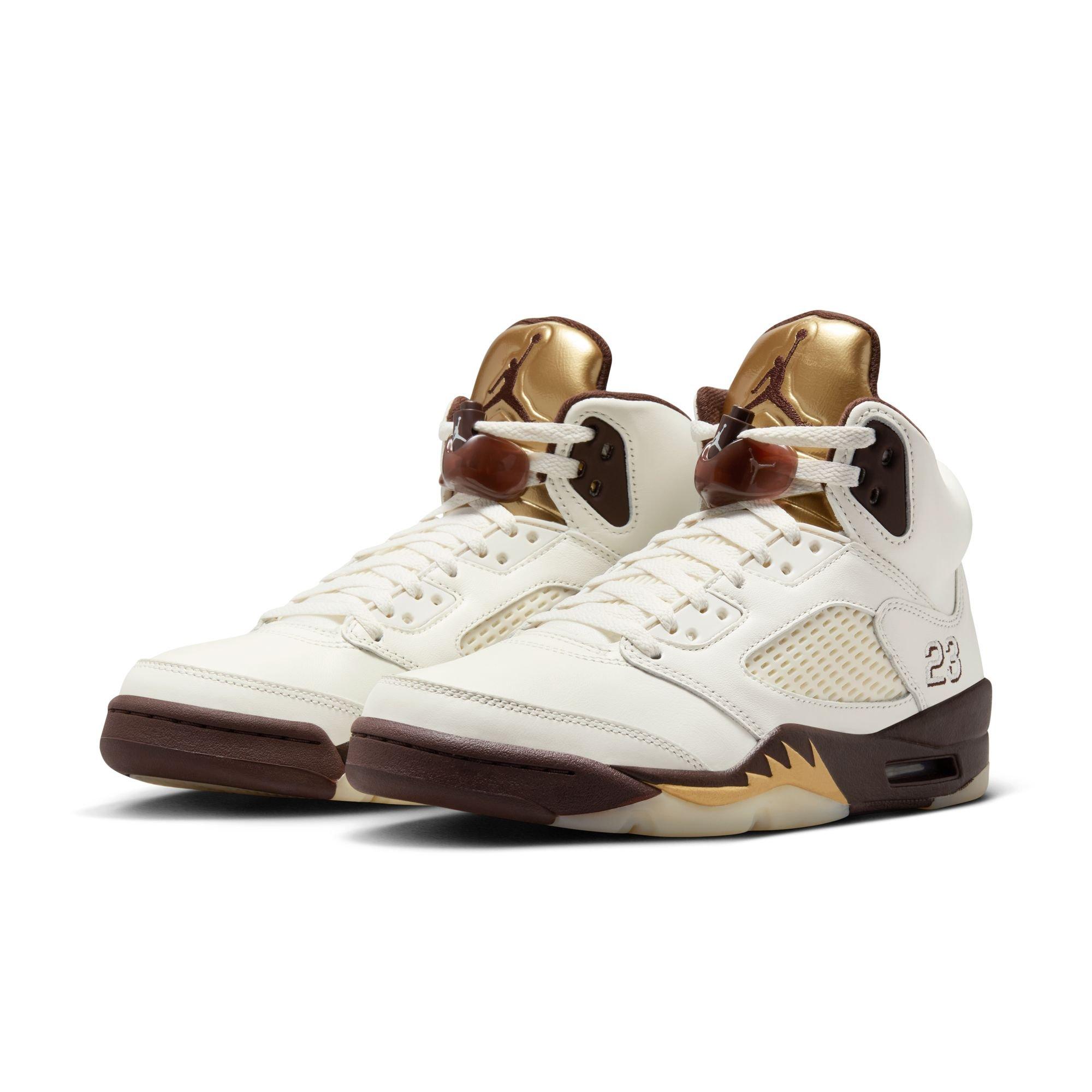 Jordan 5 Retro "Golden Ticket" Women's Shoe - EARTH/METALLIC GOLD/SAIL Thumbnail View 3