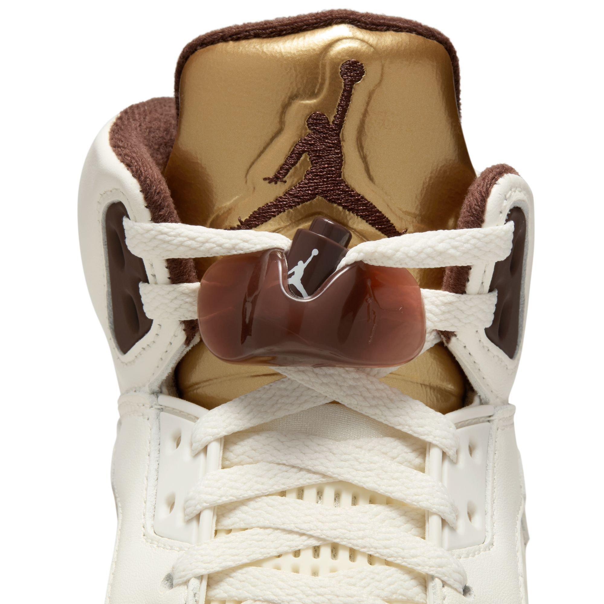 Jordan 5 Retro "Golden Ticket" Women's Shoe - EARTH/METALLIC GOLD/SAIL Thumbnail View 7