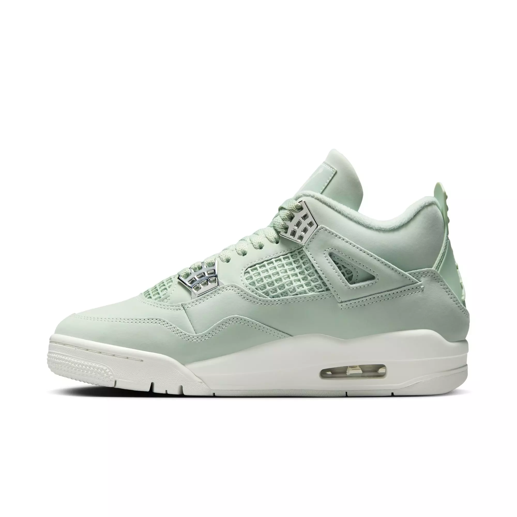 Jordan 4 Retro "Abundance" Women's Shoe - SEAFOAM/SAIL/METALLIC SILVER