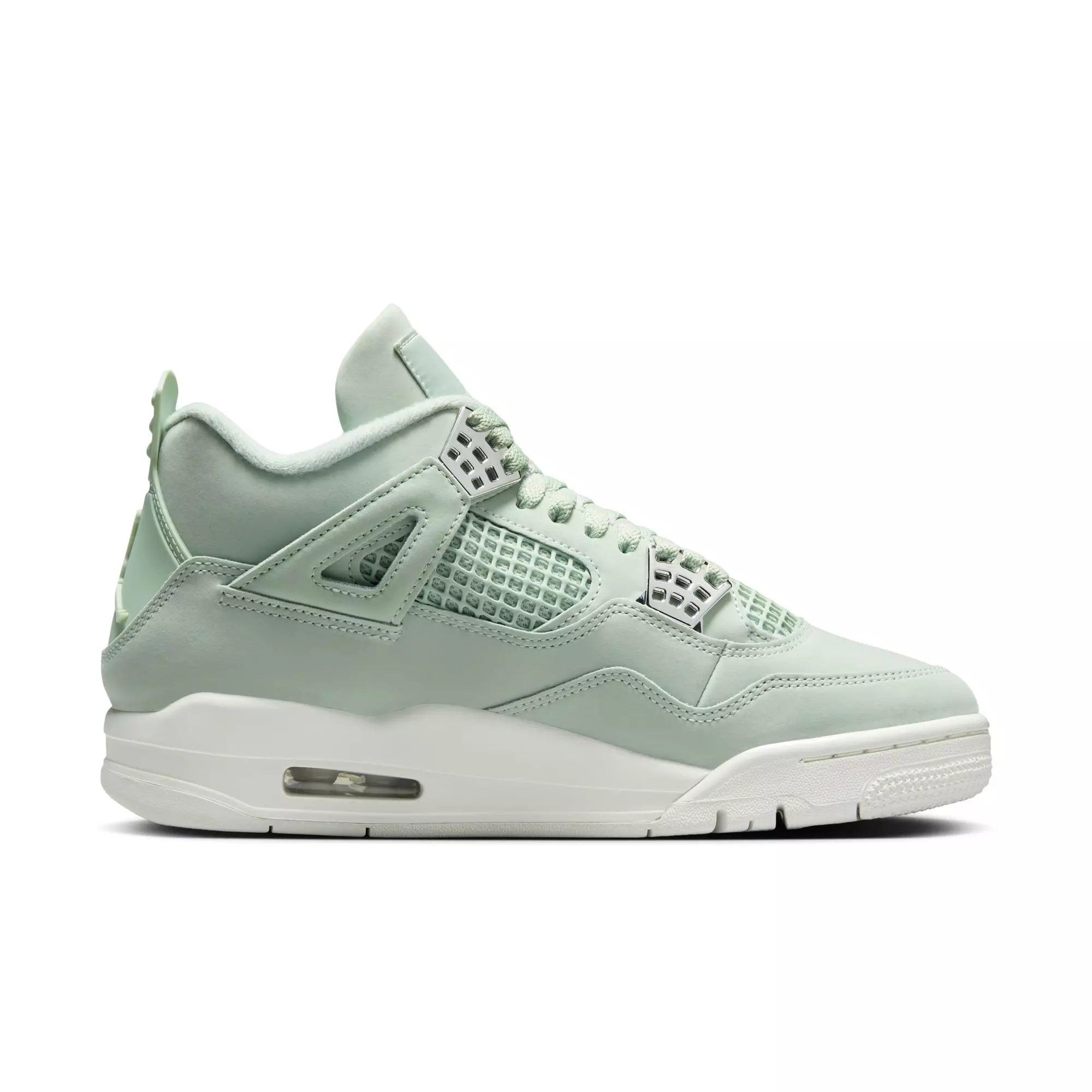 Jordan 4 Retro "Abundance" Women's Shoe - SEAFOAM/SAIL/METALLIC SILVER