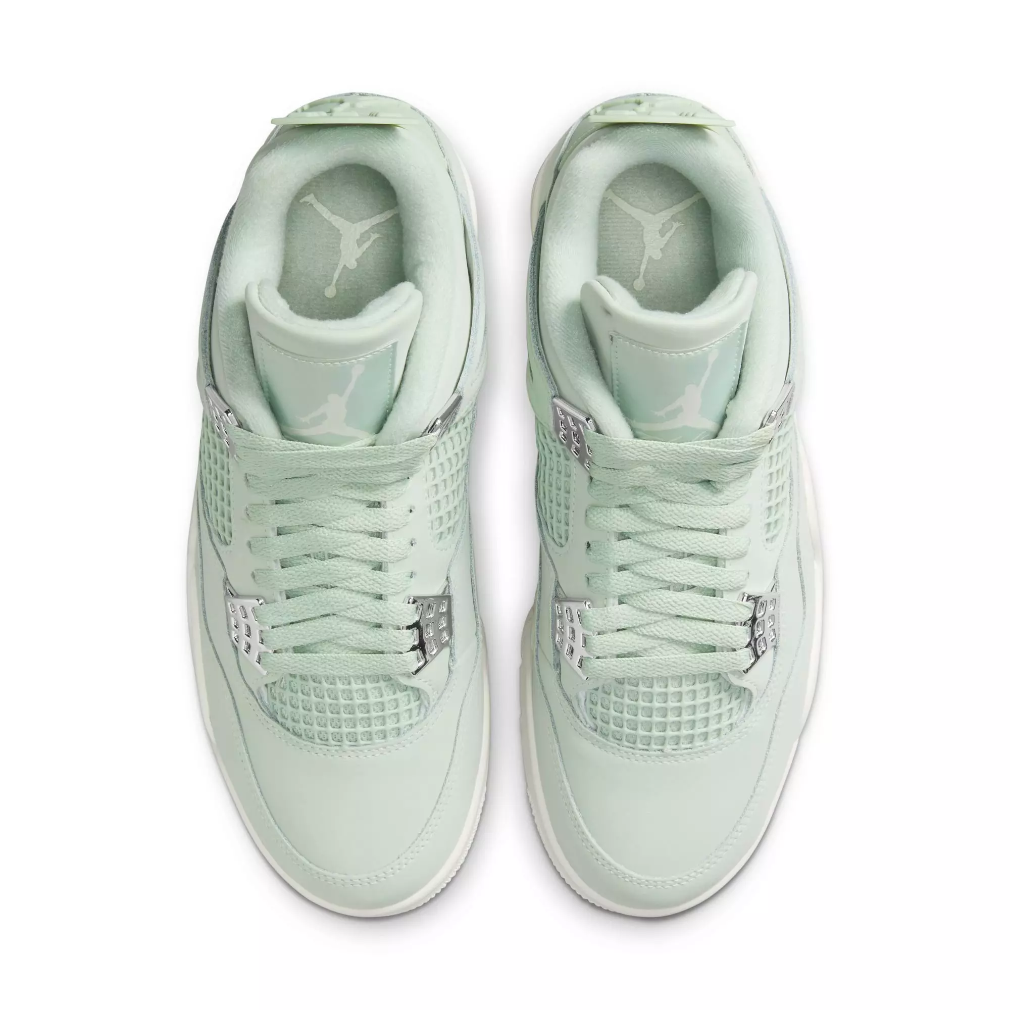 Jordan 4 Retro "Abundance" Women's Shoe - SEAFOAM/SAIL/METALLIC SILVER