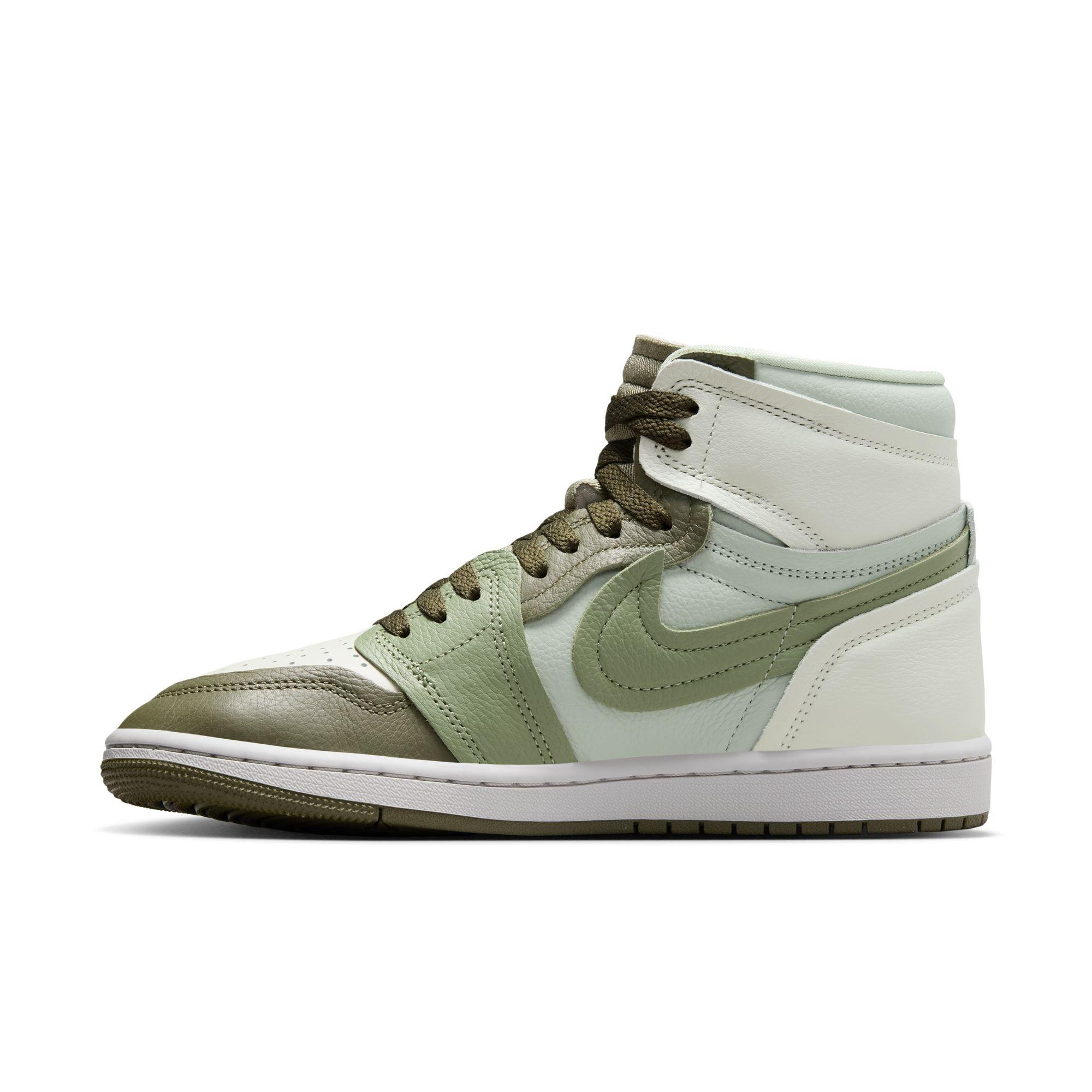 Jordan 1 High Method of Make Women's&nbsp;"Medium Olive/Oil Green/Sea Glass/Seafoam"&nbsp;Shoe