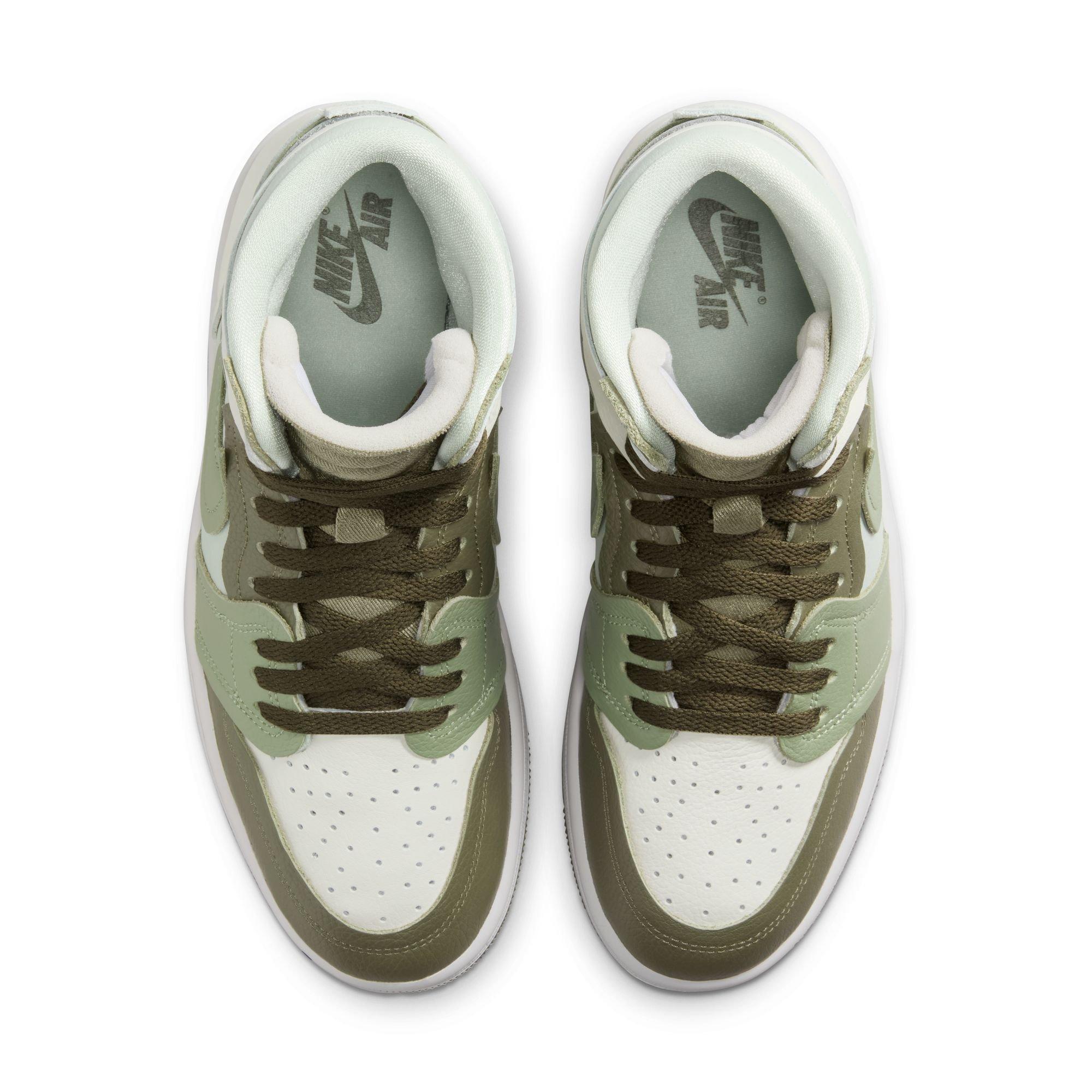 Jordan 1 High Method of Make Women's&nbsp;"Medium Olive/Oil Green/Sea Glass/Seafoam"&nbsp;Shoe