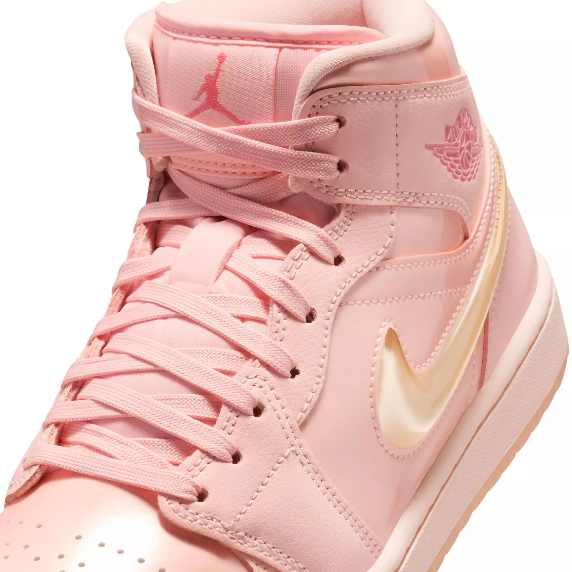 Jordan 1 Mid SE "Washed Coral/Pink Salt" Women's Shoe - CORAL