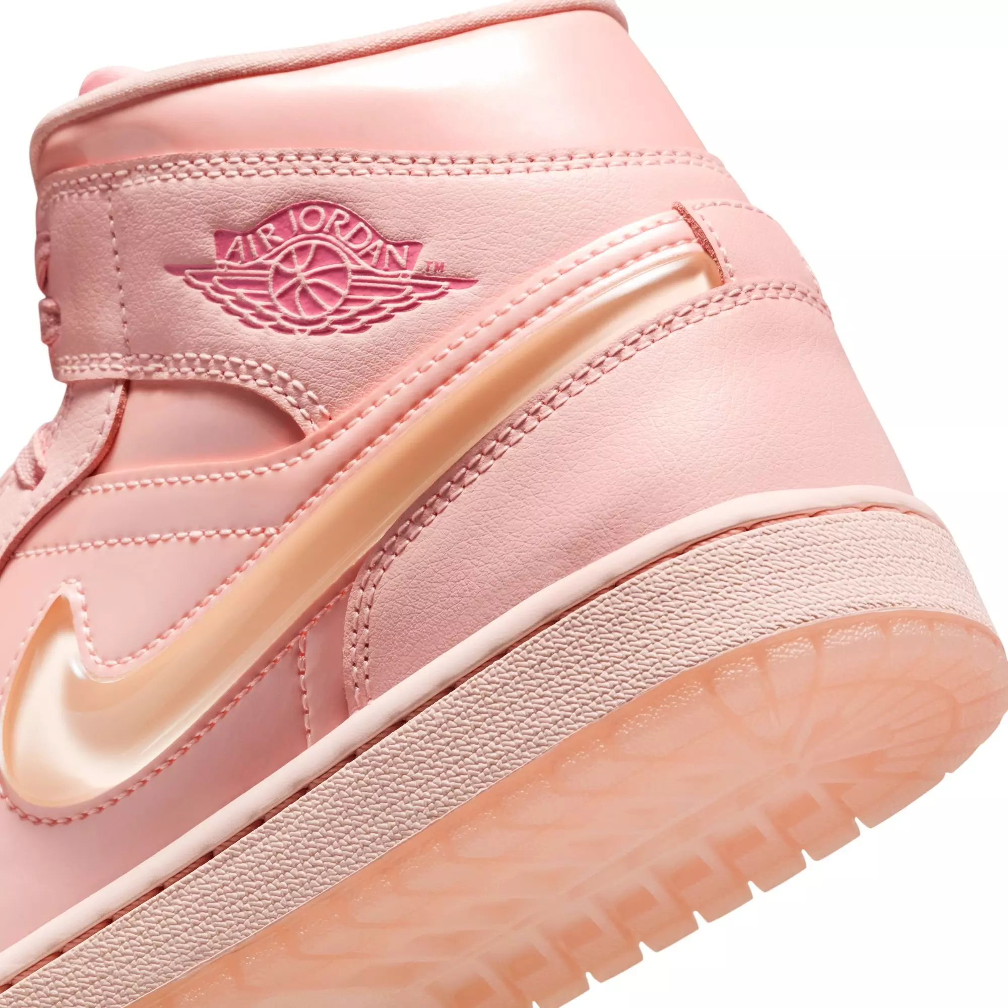 Jordan 1 Mid SE "Washed Coral/Pink Salt" Women's Shoe - CORAL