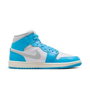 Jordan 1 Mid "Dk Powder Blue/Neutral Grey/White/Sail" Women's Shoe