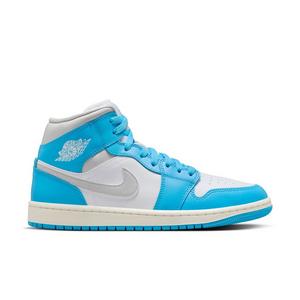 Jordan 1 Mid "Dk Powder Blue/Neutral Grey/White/Sail" Women's Shoe