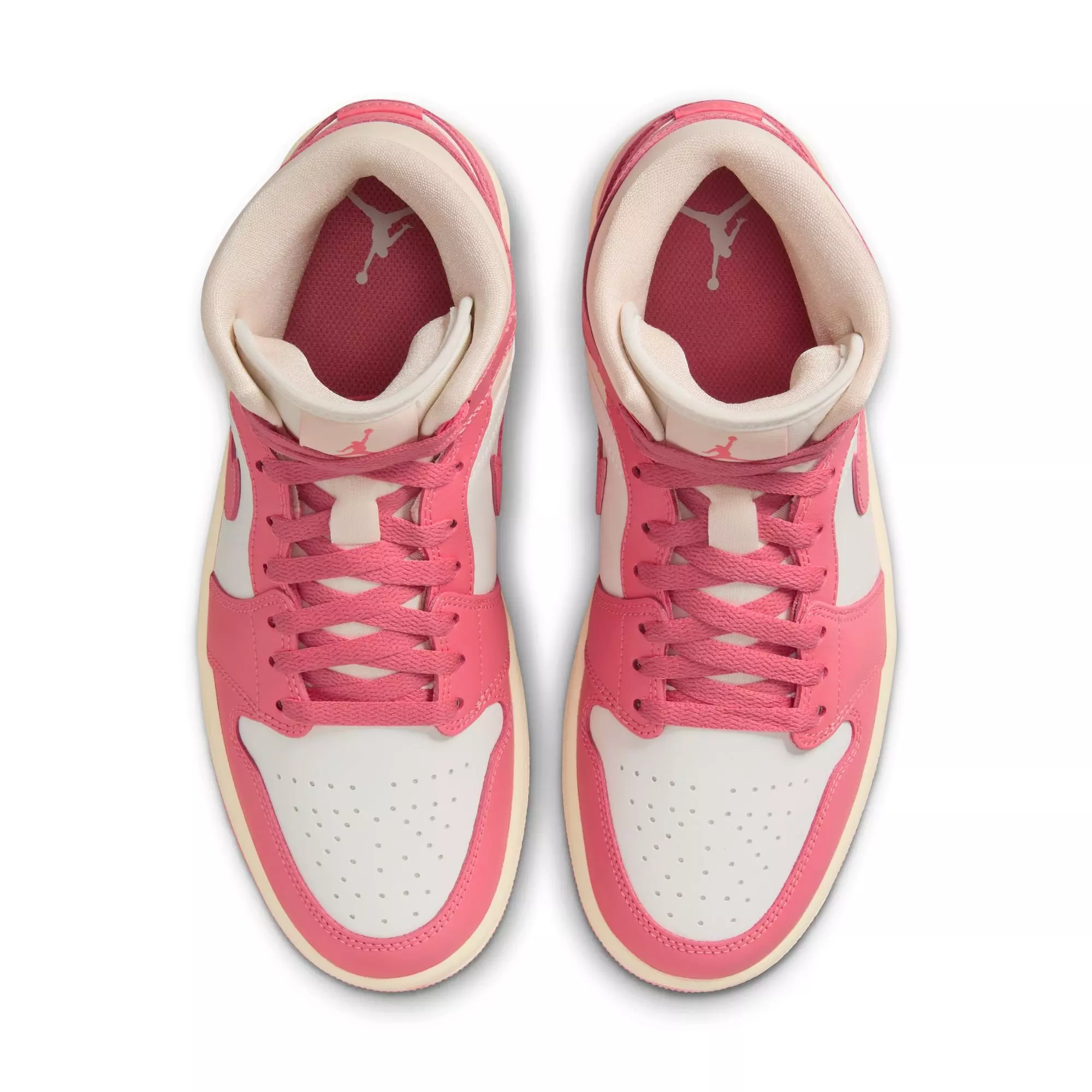 Jordan 1 Mid "Sail/Pink Salt/Guava Ice/Muslin" Women's Shoe - PINK/WHITE
