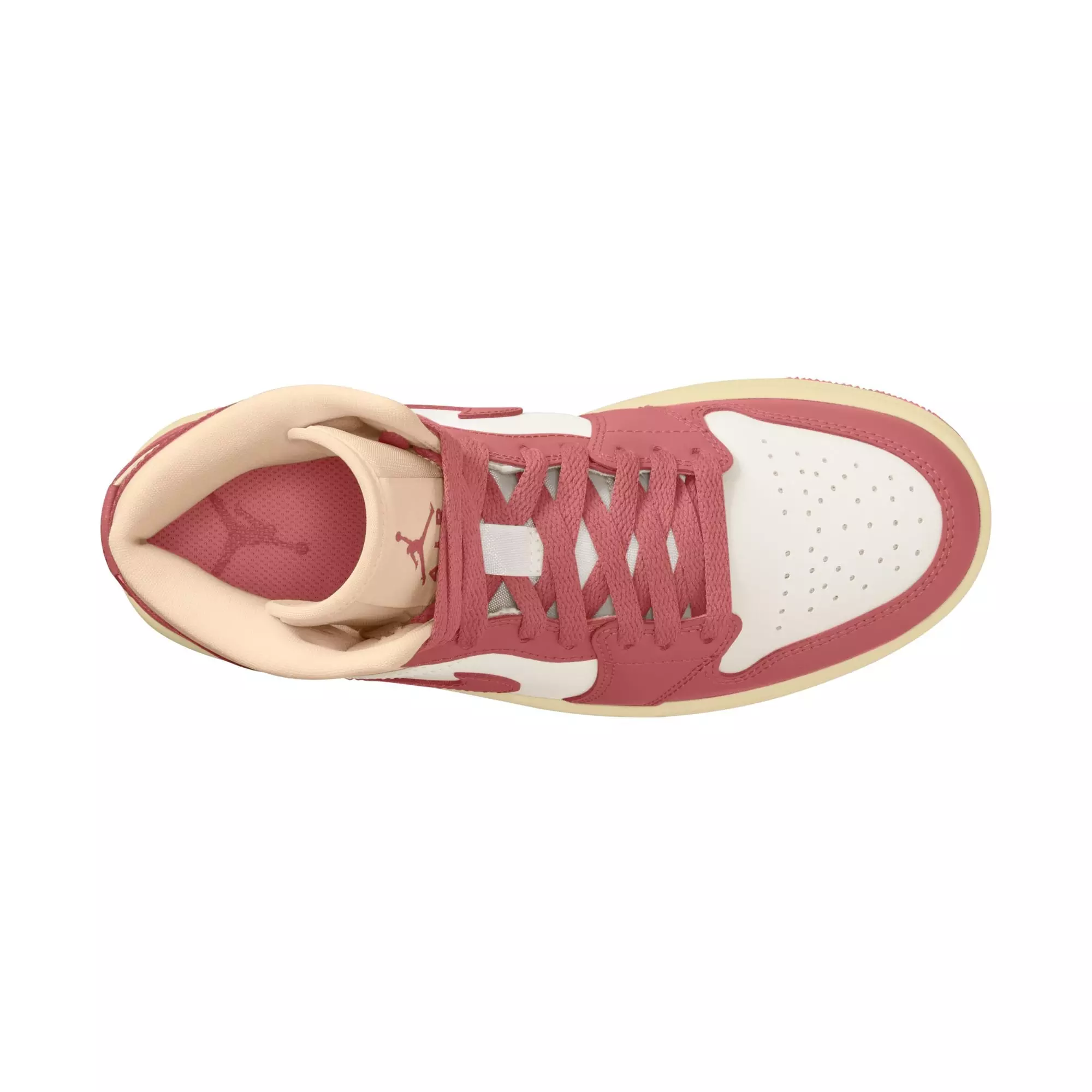 Jordan 1 Mid "Sail/Pink Salt/Guava Ice/Muslin" Women's Shoe - PINK/WHITE