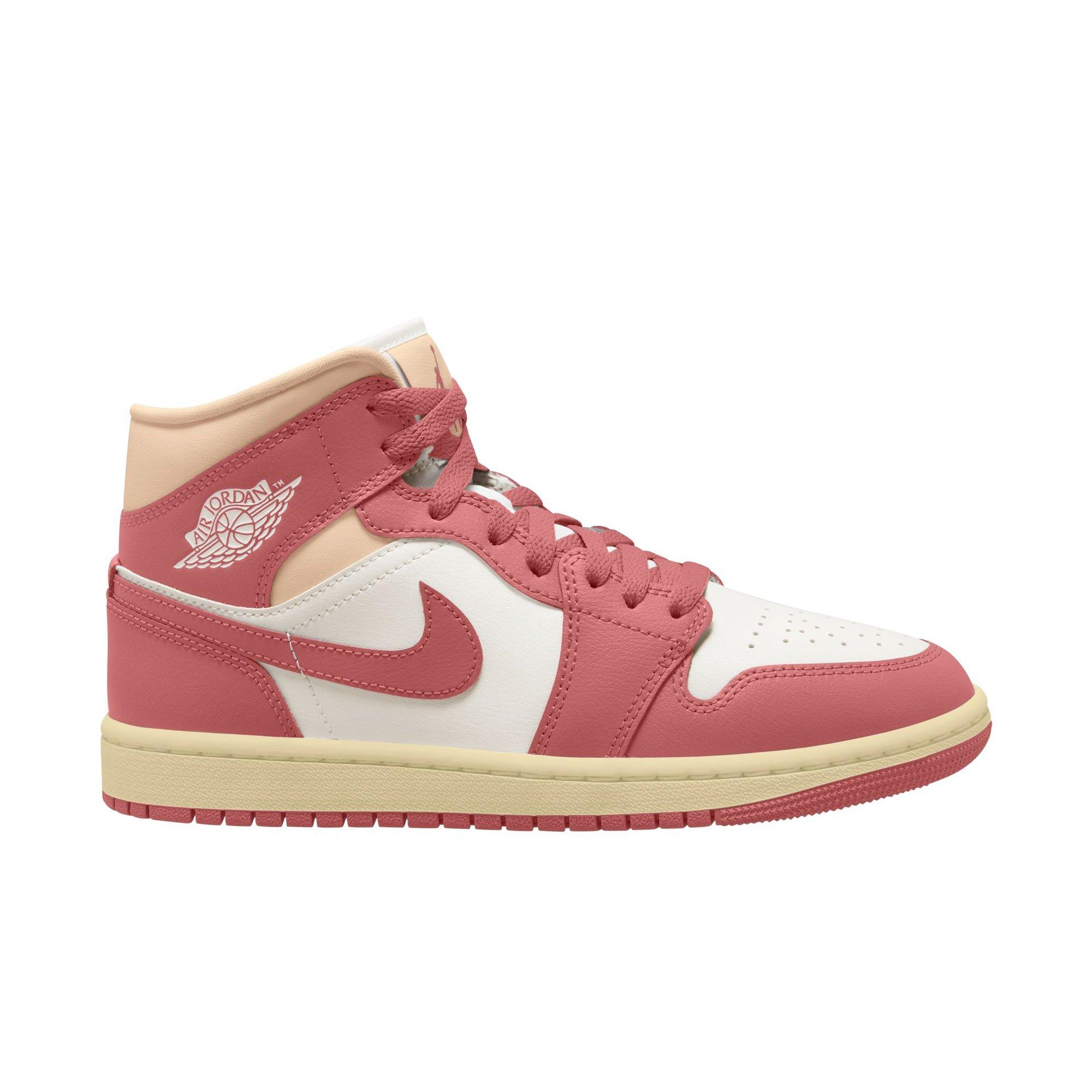 Jordan 1 Mid "Sail/Gym Red/Off Noir/White" Women's Shoe