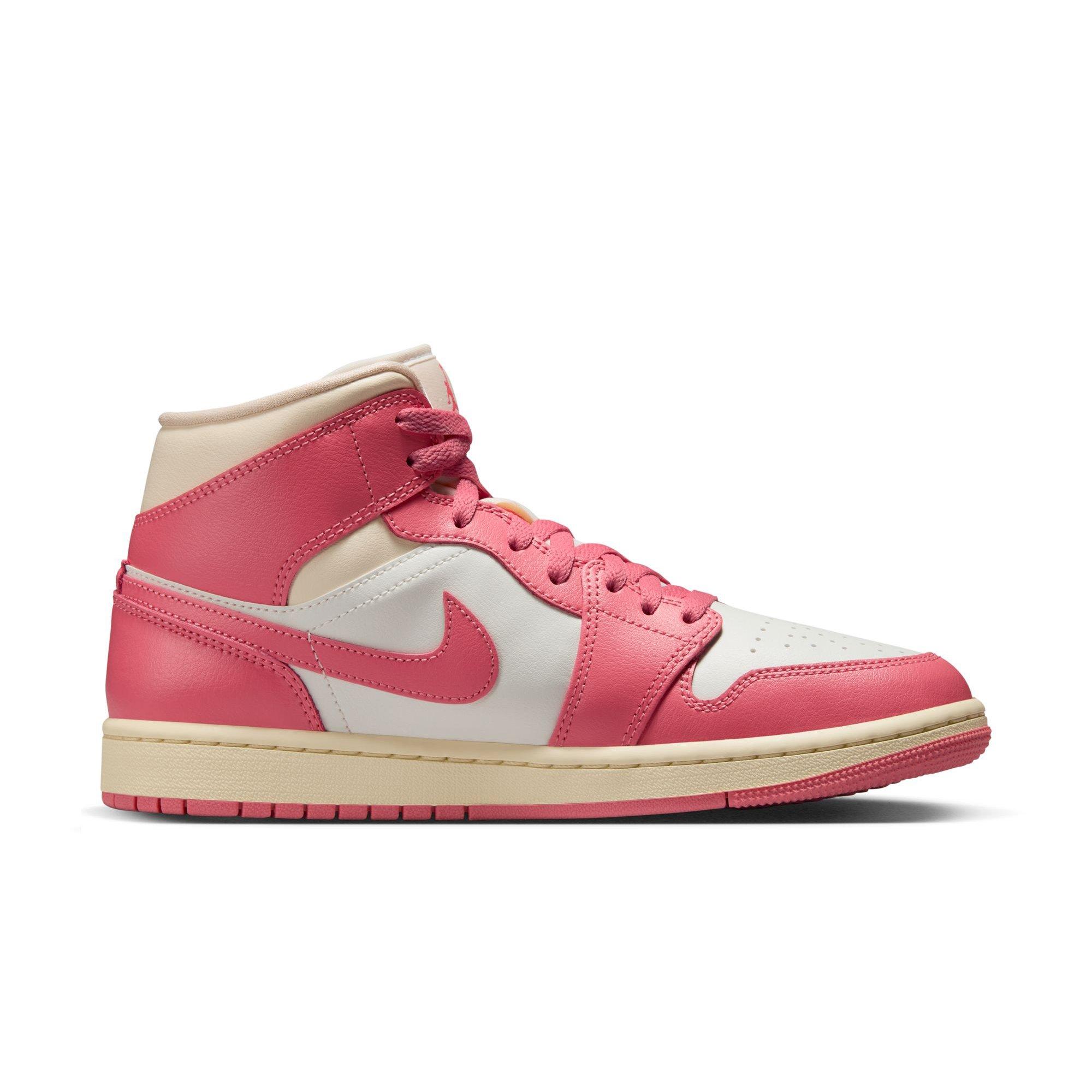 Jordan 1 Mid "Sail/Pink Salt/Guava Ice/Muslin" Women's Shoe - PINK/WHITE Thumbnail View 2