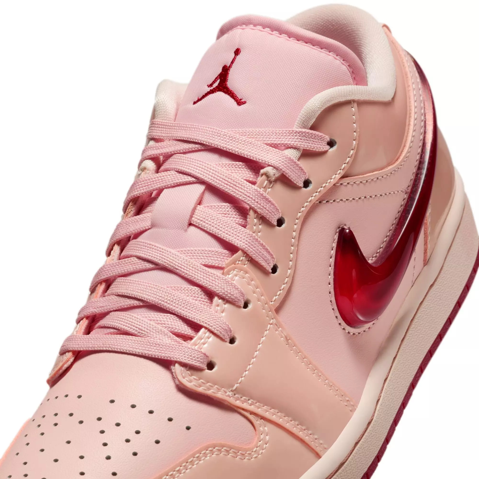 Jordan 1 Low SE "Washed Coral/Gym Red" Women's Shoe - CORAL