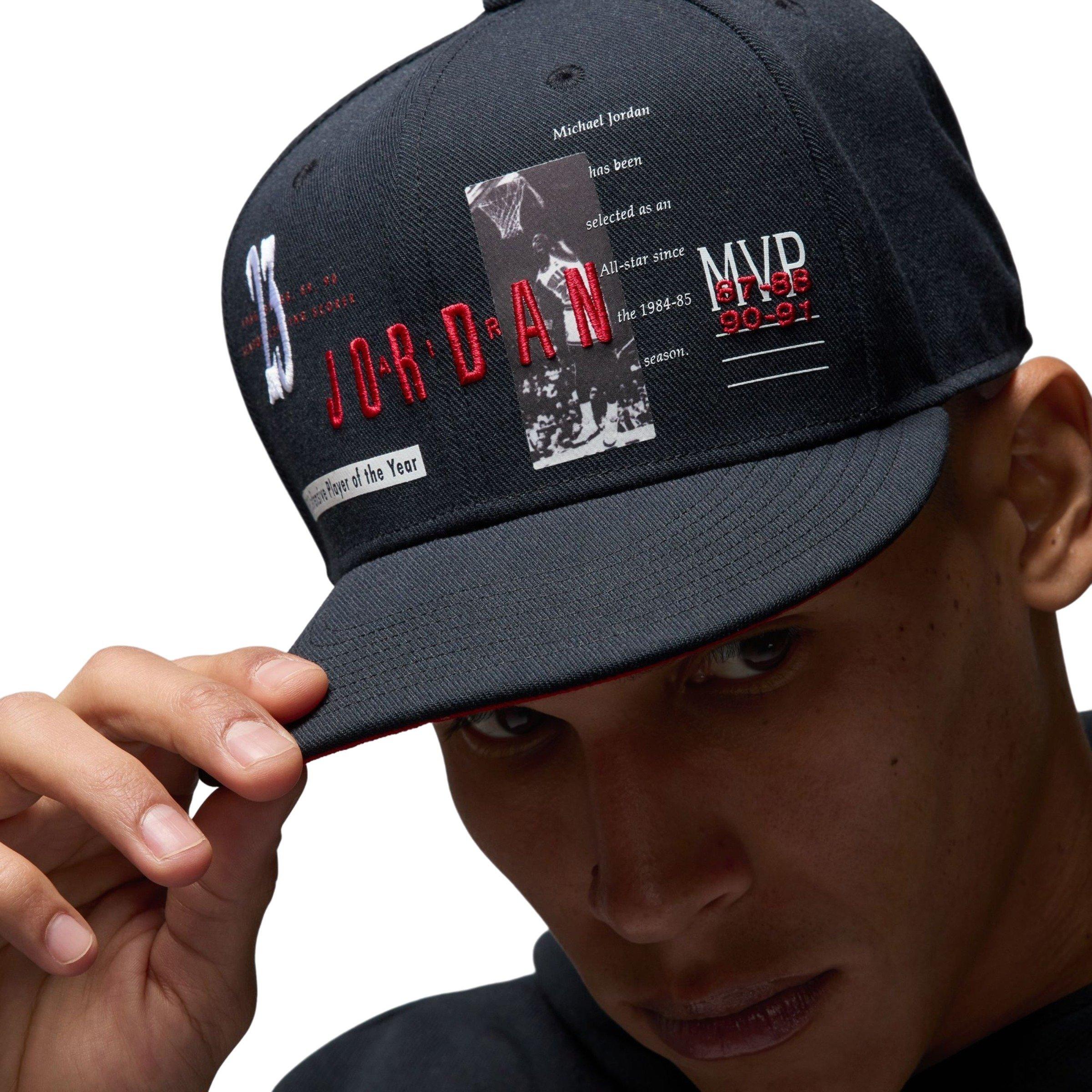 Jordan Pro Snapback Cap-Black - BLACK Thumbnail View 5