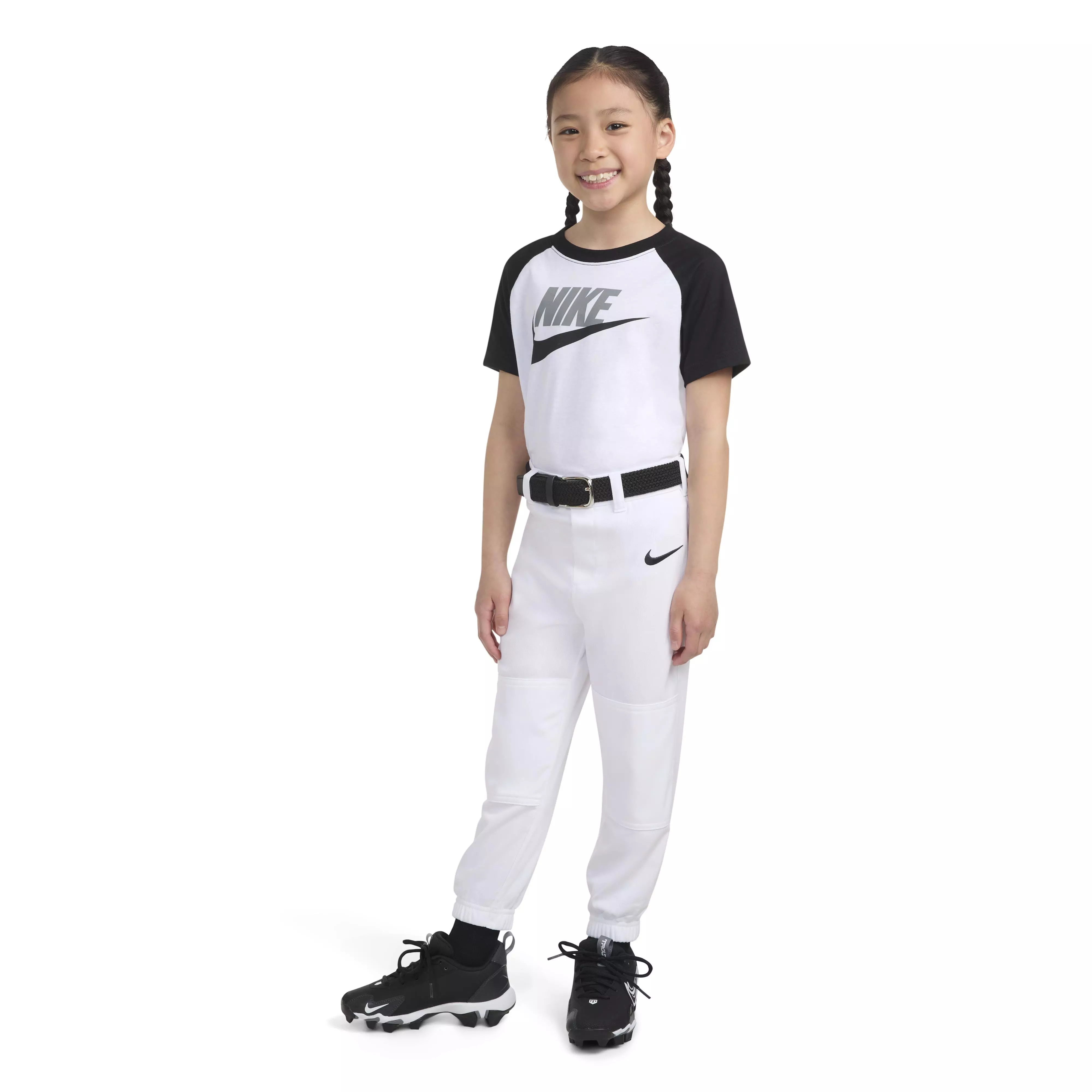 Nike Youth Dri-FIT Tee Ball Pants - White - WHITE