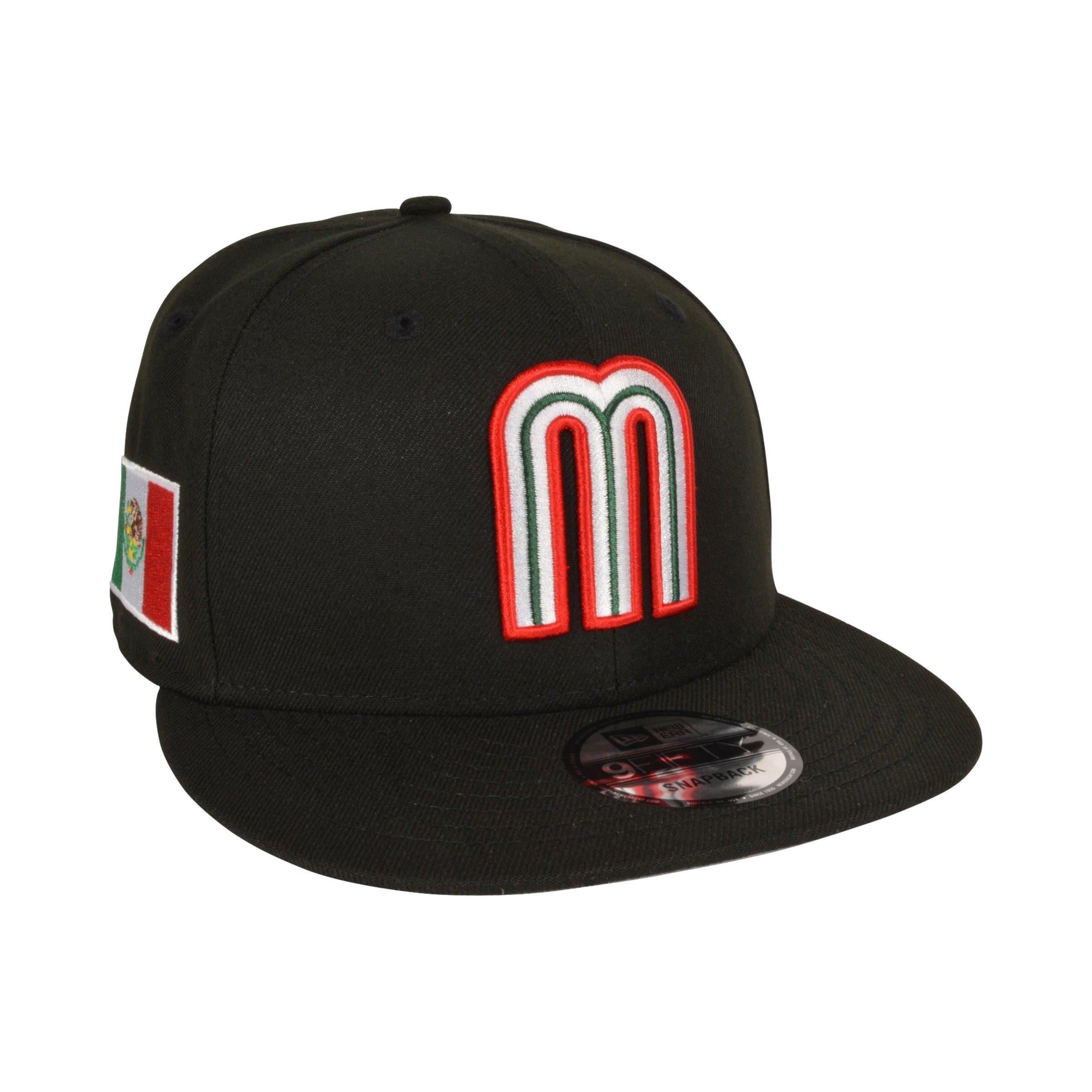 New Era Mexico 9FIFTY Official World Baseball Classic Snapback - Black - Black Thumbnail View 2
