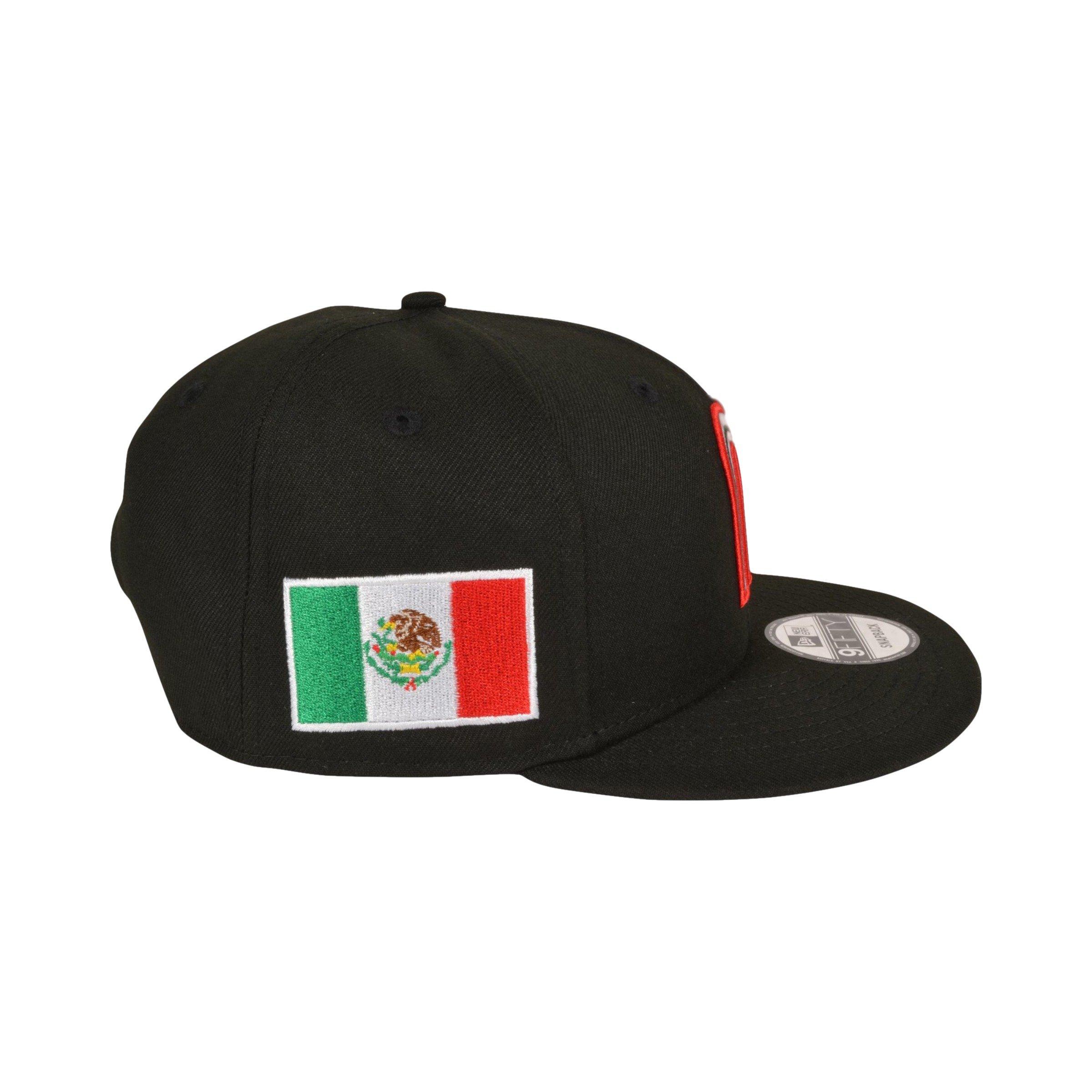 New Era Mexico 9FIFTY Official World Baseball Classic Snapback - Black - Black Thumbnail View 3