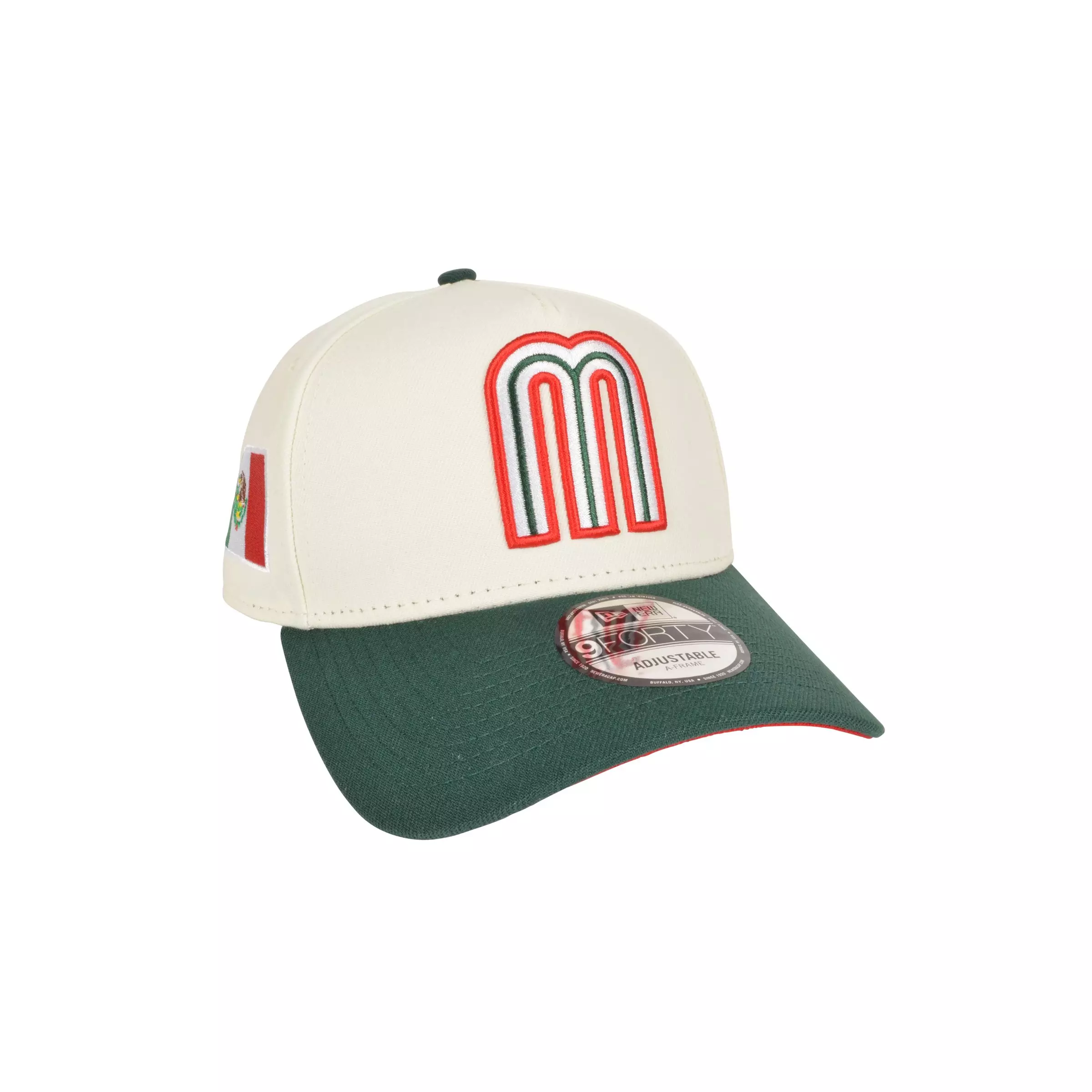 New Era Mexico 9FORTY A-Frame Snapback Hat - Cream - CREAM