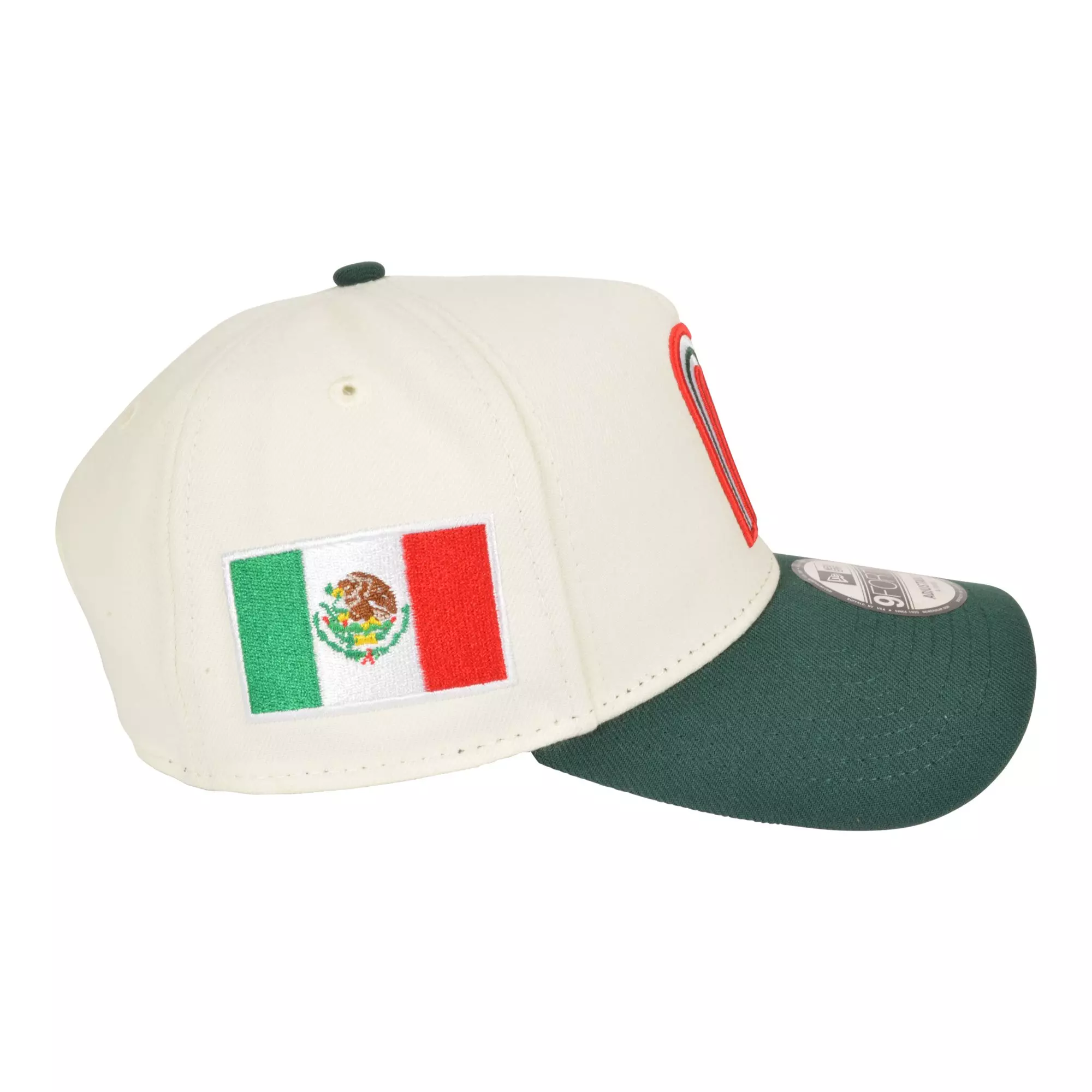 New Era Mexico 9FORTY A-Frame Snapback Hat-Cream - CREAM