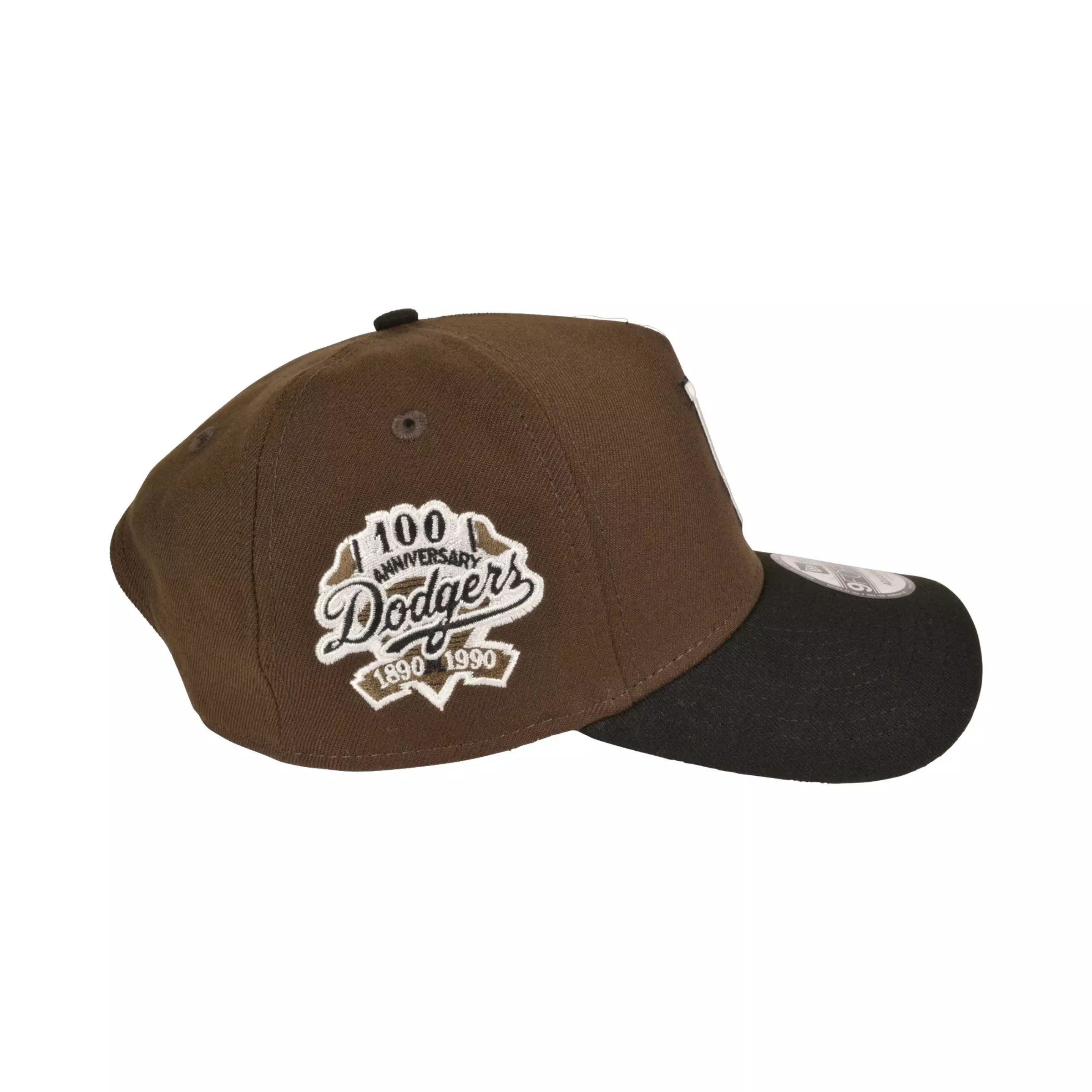 New Era Los Angeles Dodgers 9FORTY Adjustable Hat - Brown - BLACK