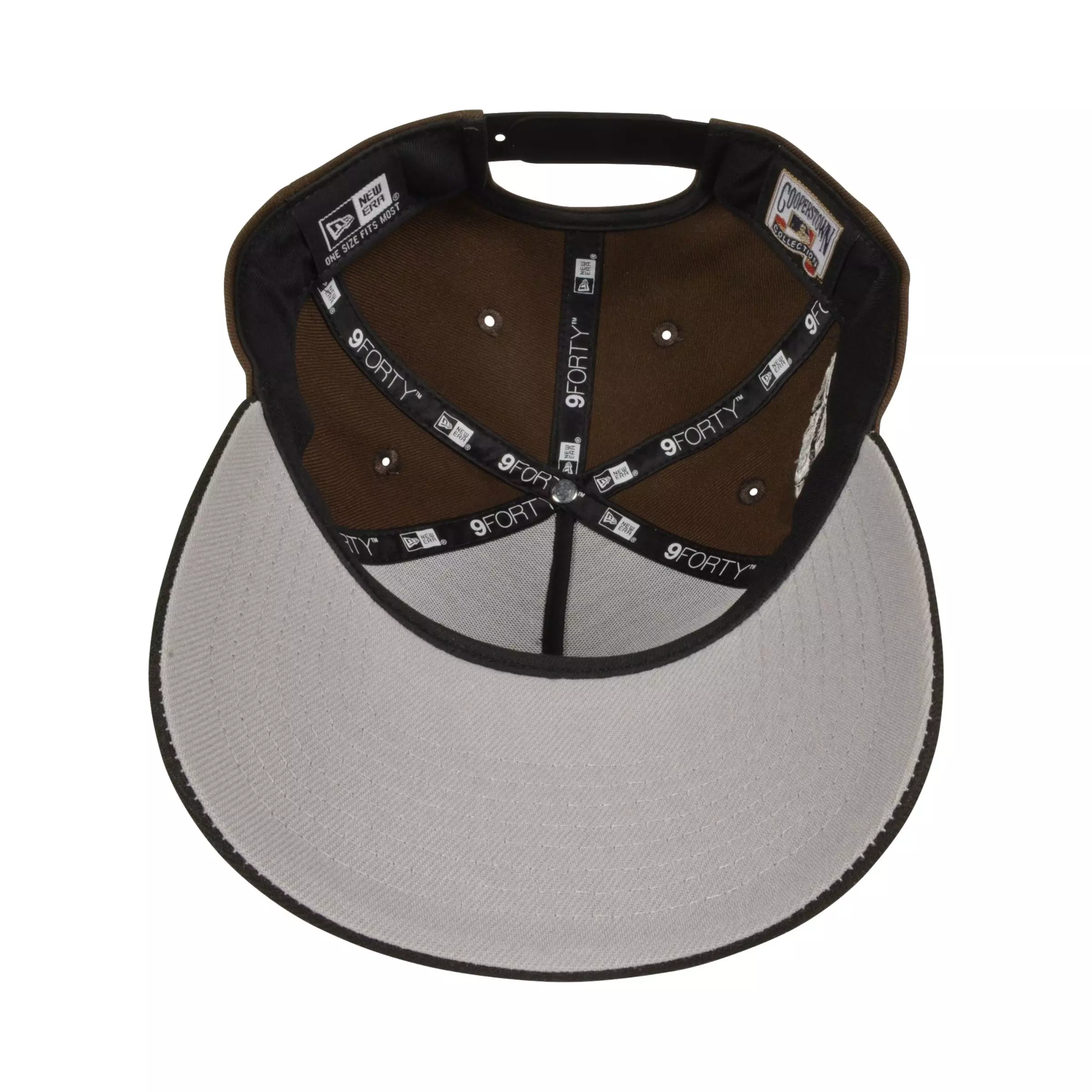 New Era Los Angeles Dodgers 9FORTY Adjustable Hat - Brown - BLACK