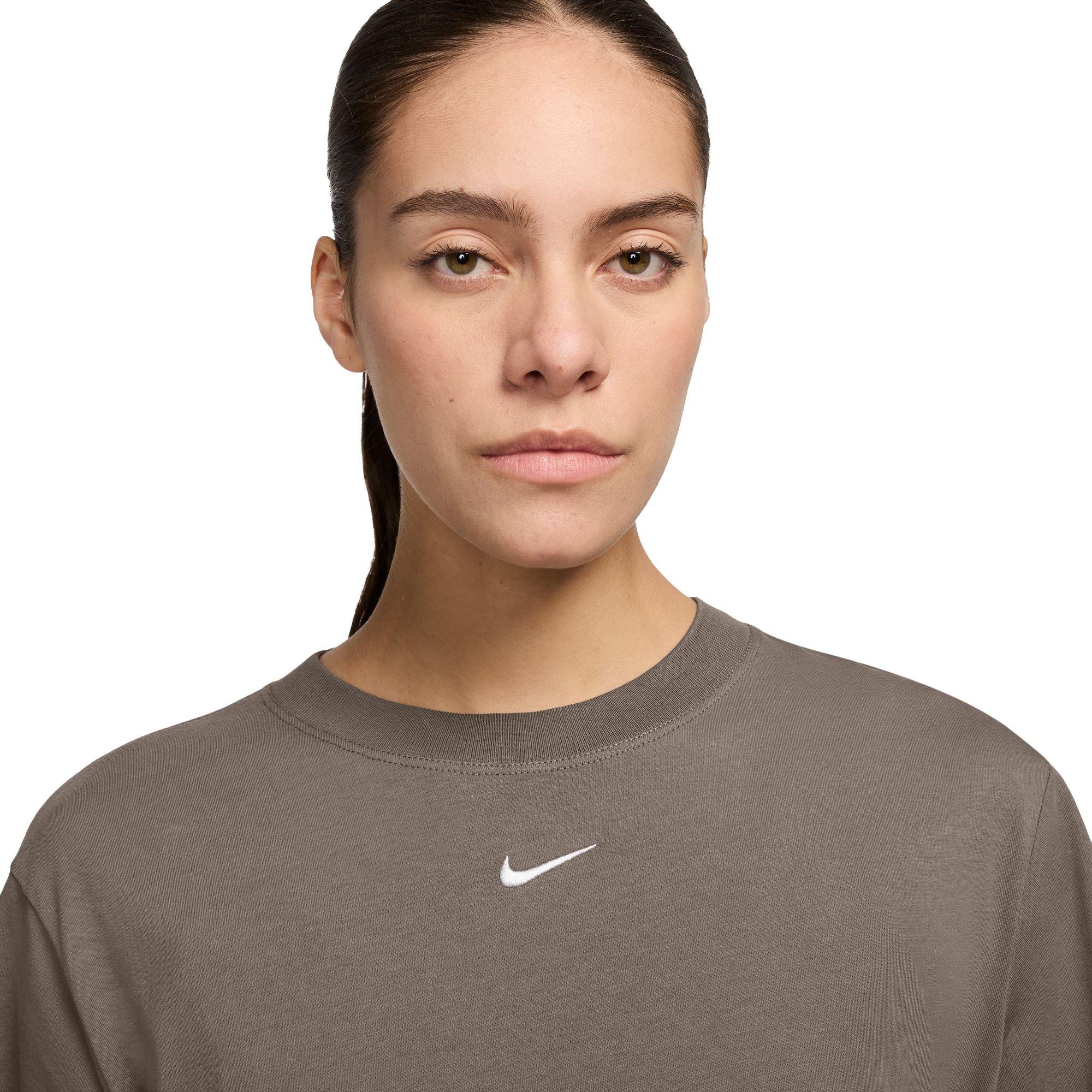 Nike Women's Sportswear Essential Tee - BROWN Thumbnail View 3