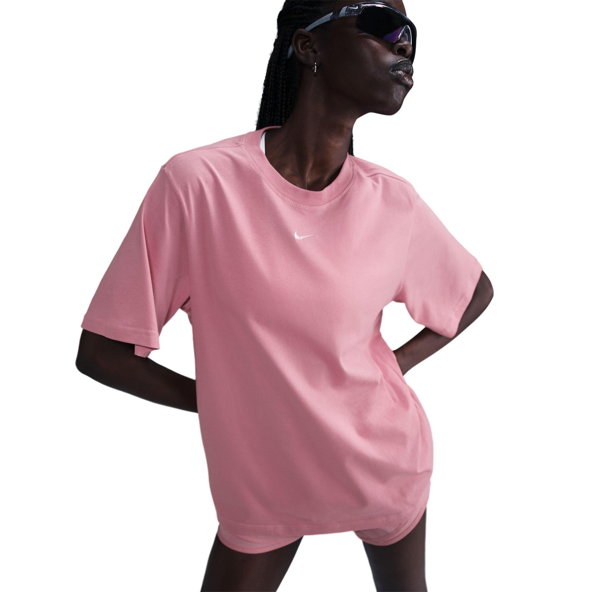 Nike Women's Sportswear Essential Tee - Pink - PINK Thumbnail View 3