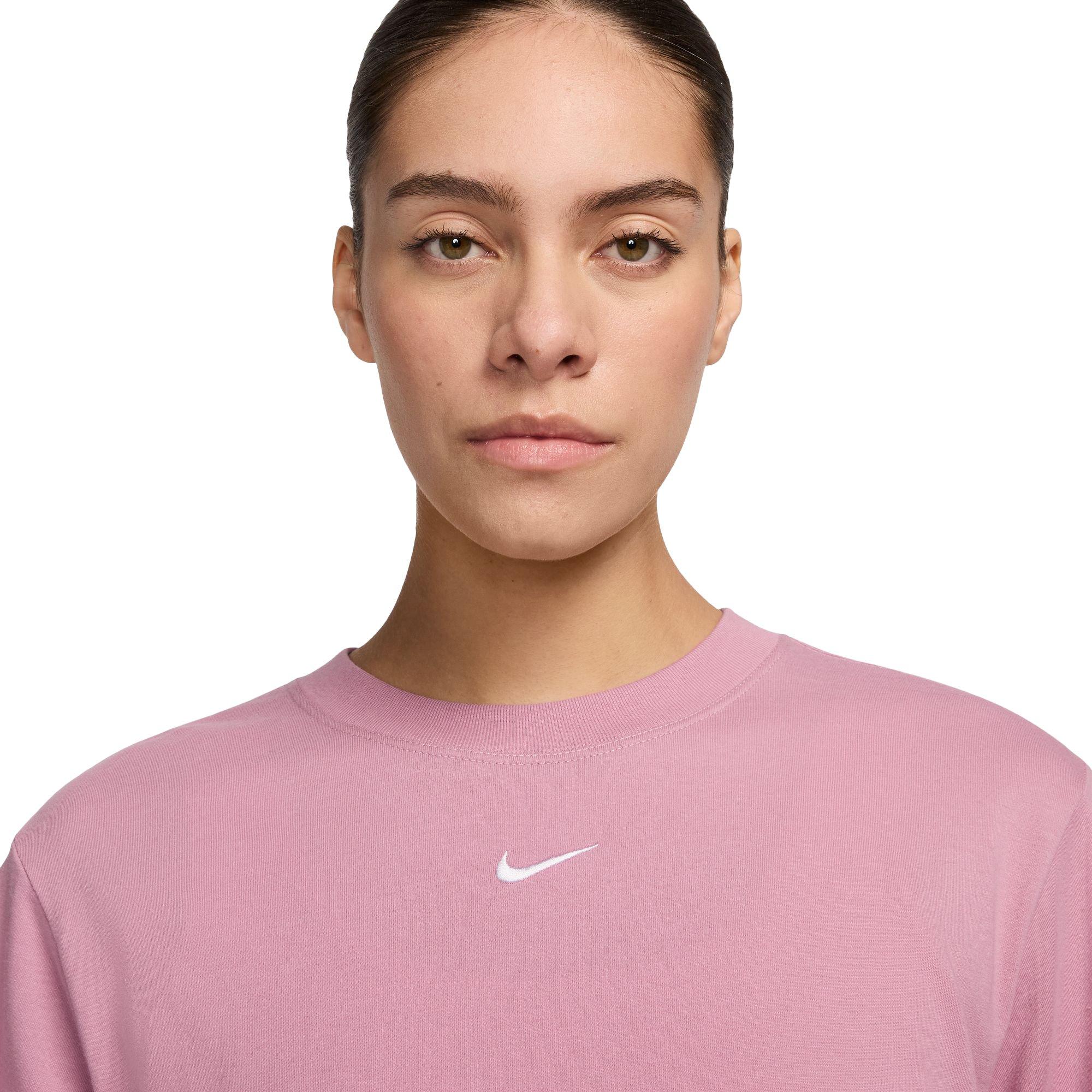 Nike Women's Sportswear Essential Tee - PINK Thumbnail View 3