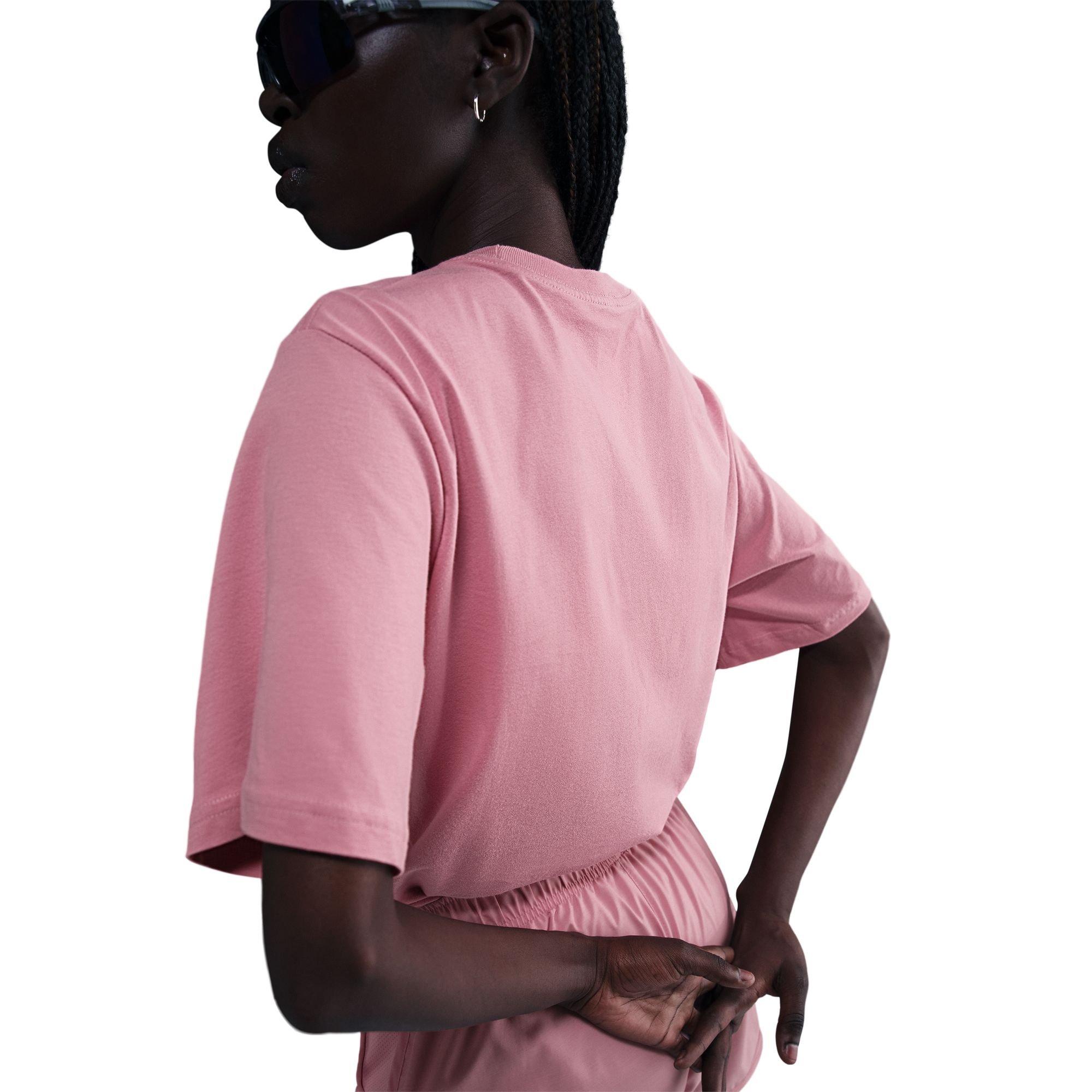 Nike Women's Sportswear Essential Tee - PINK Thumbnail View 4