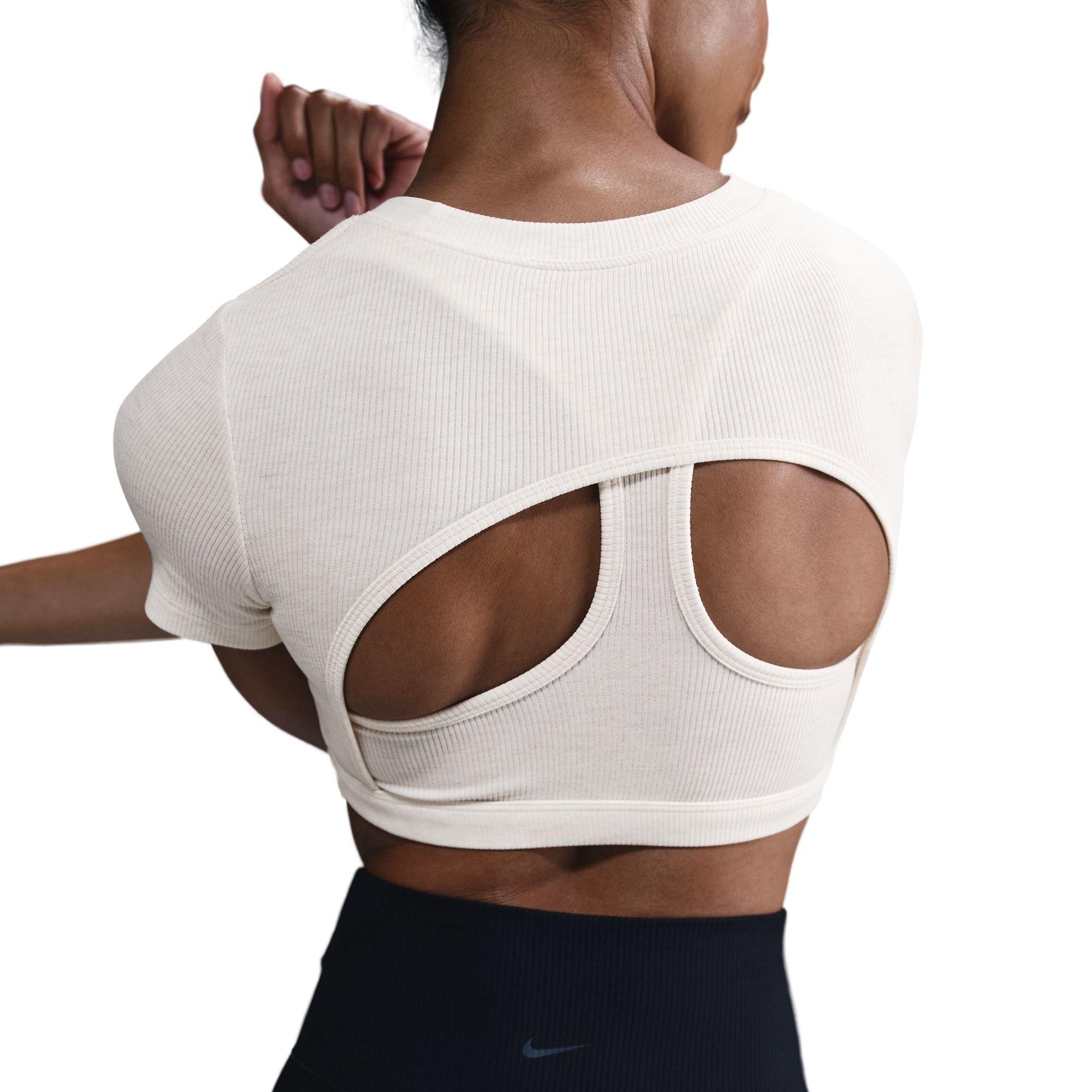 Nike Women's Sportswear Classic Sports Bra Tee - SAIL Thumbnail View 4