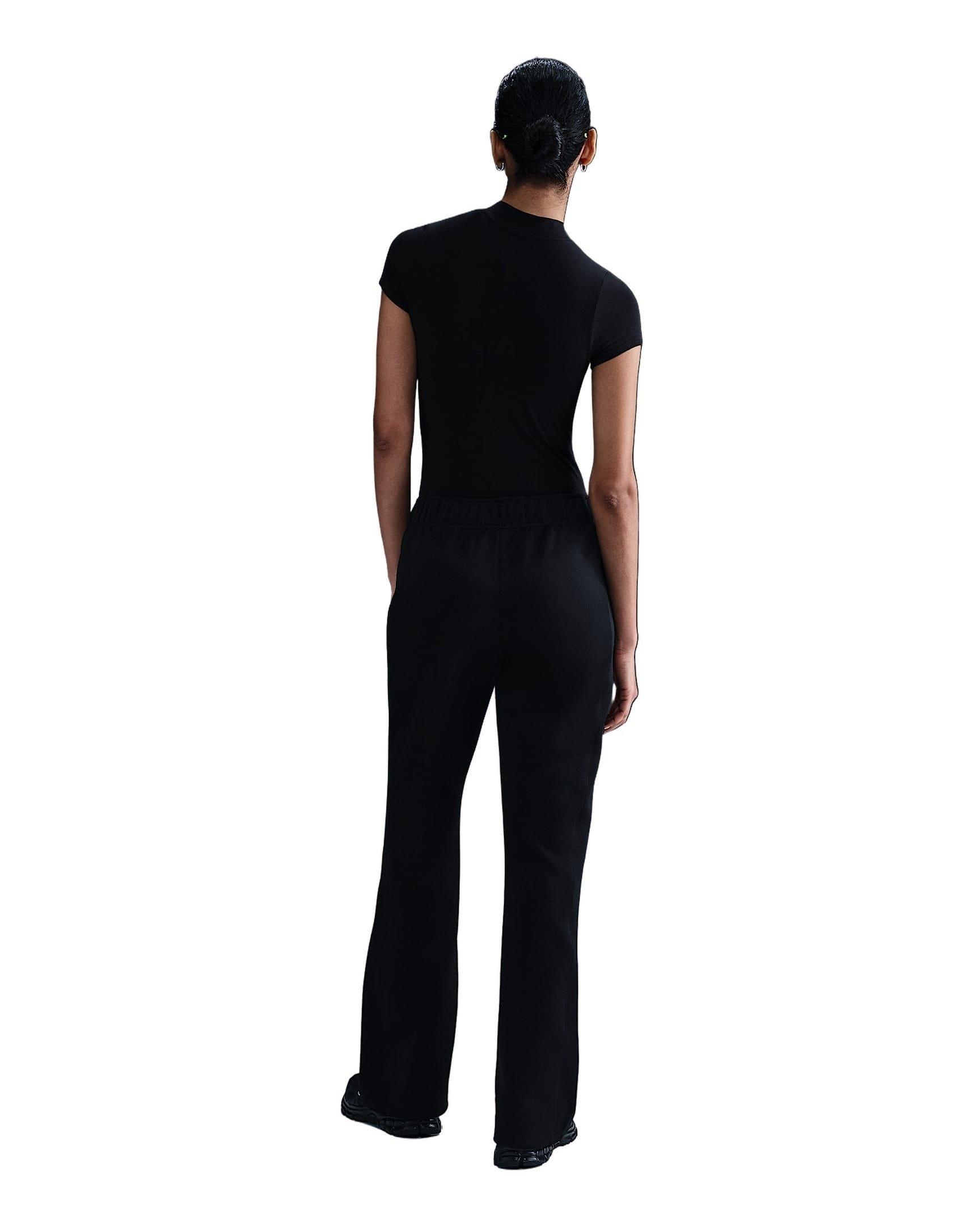 Nike Women's Sportswear Windrunner Mid-Rise Slim Knit Pants -Black - BLACK Thumbnail View 5