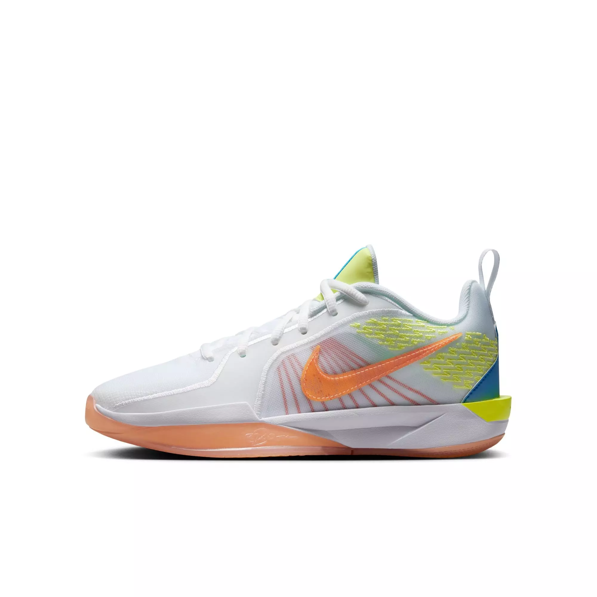 Nike Sabrina 2 SE "Lemon Twist" Grade School Kids' Basketball Shoe - WHITE/LEMON TWIST/APRICOT AGATE