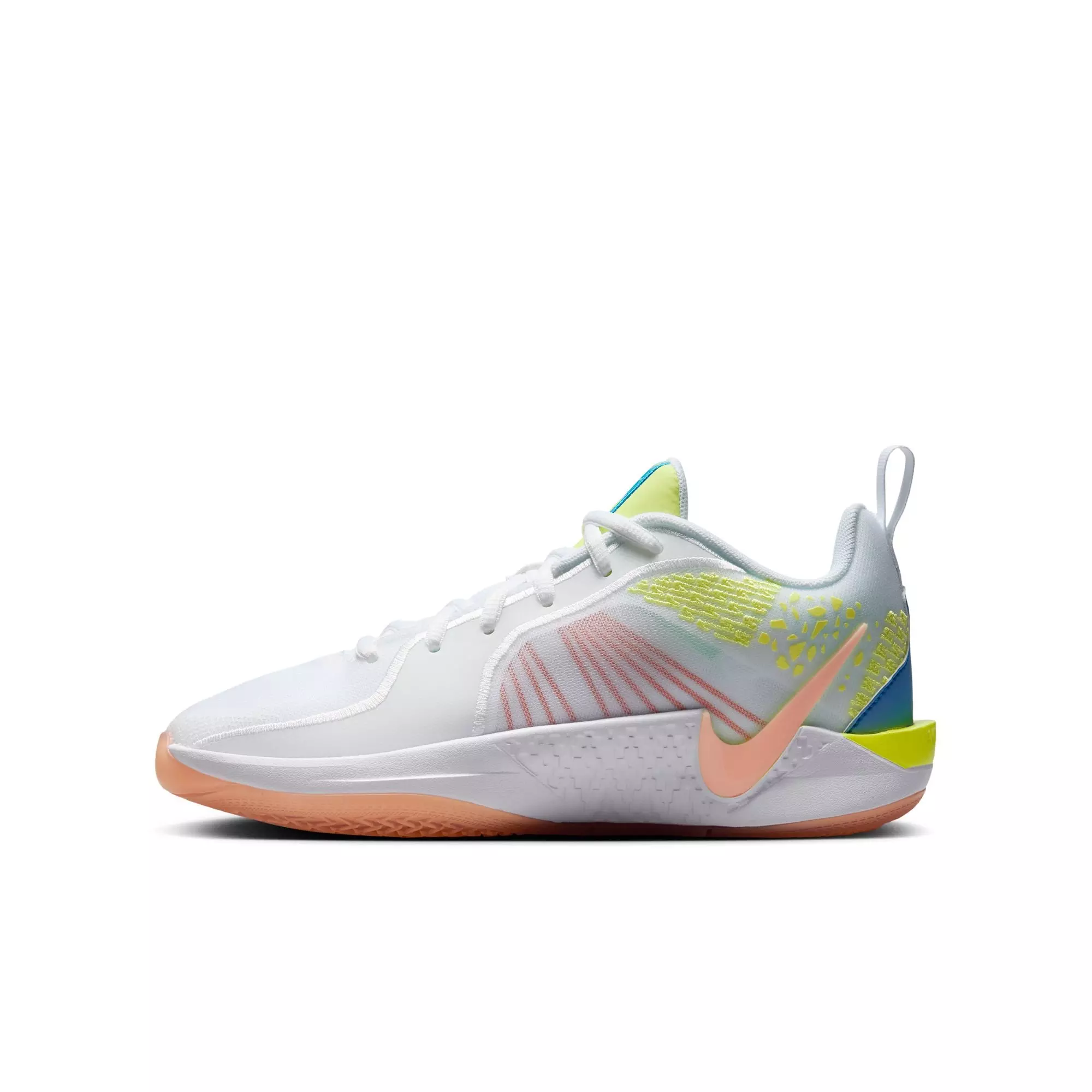 Nike Sabrina 2 SE "Lemon Twist" Grade School Kids' Basketball Shoe - WHITE/LEMON TWIST/APRICOT AGATE