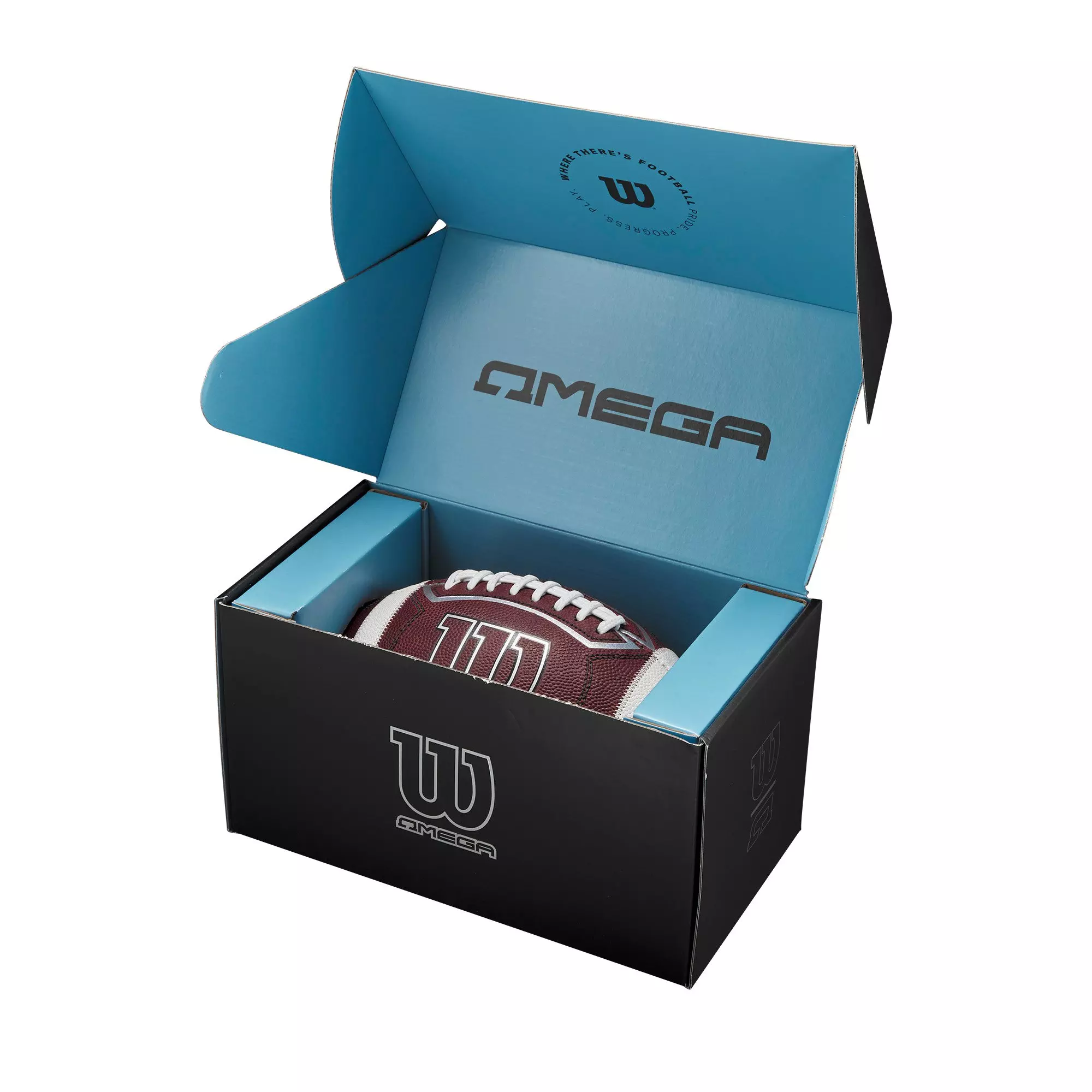 Wilson Omega Official Football - BROWN