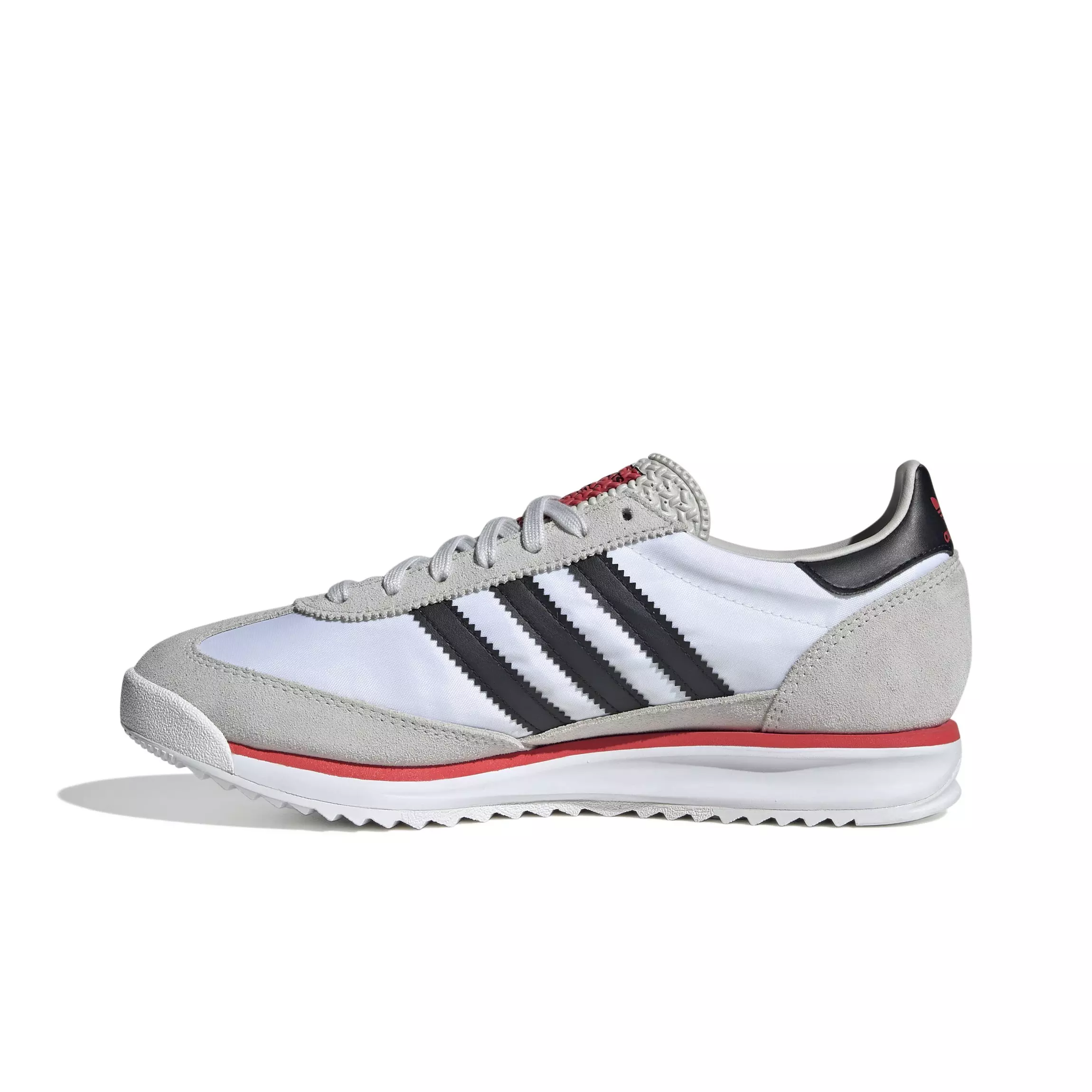 adidas Originals SL 72 "Ftwr White/Core Black/Grey One" Men's Shoe - WHITE/BLACK/RED