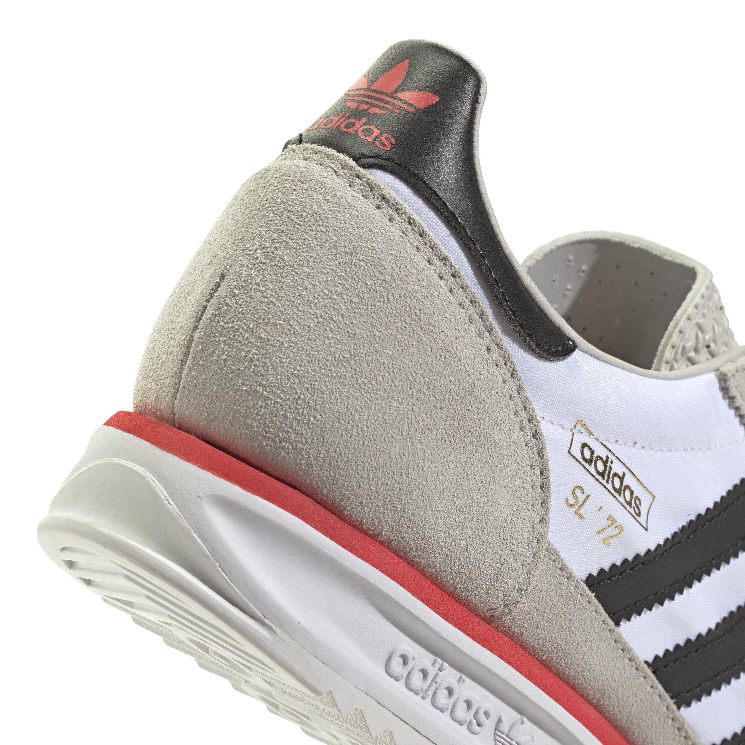 adidas Originals SL 72 "Ftwr White/Core Black/Grey One" Men's Shoe - WHITE/BLACK/RED Thumbnail View 3