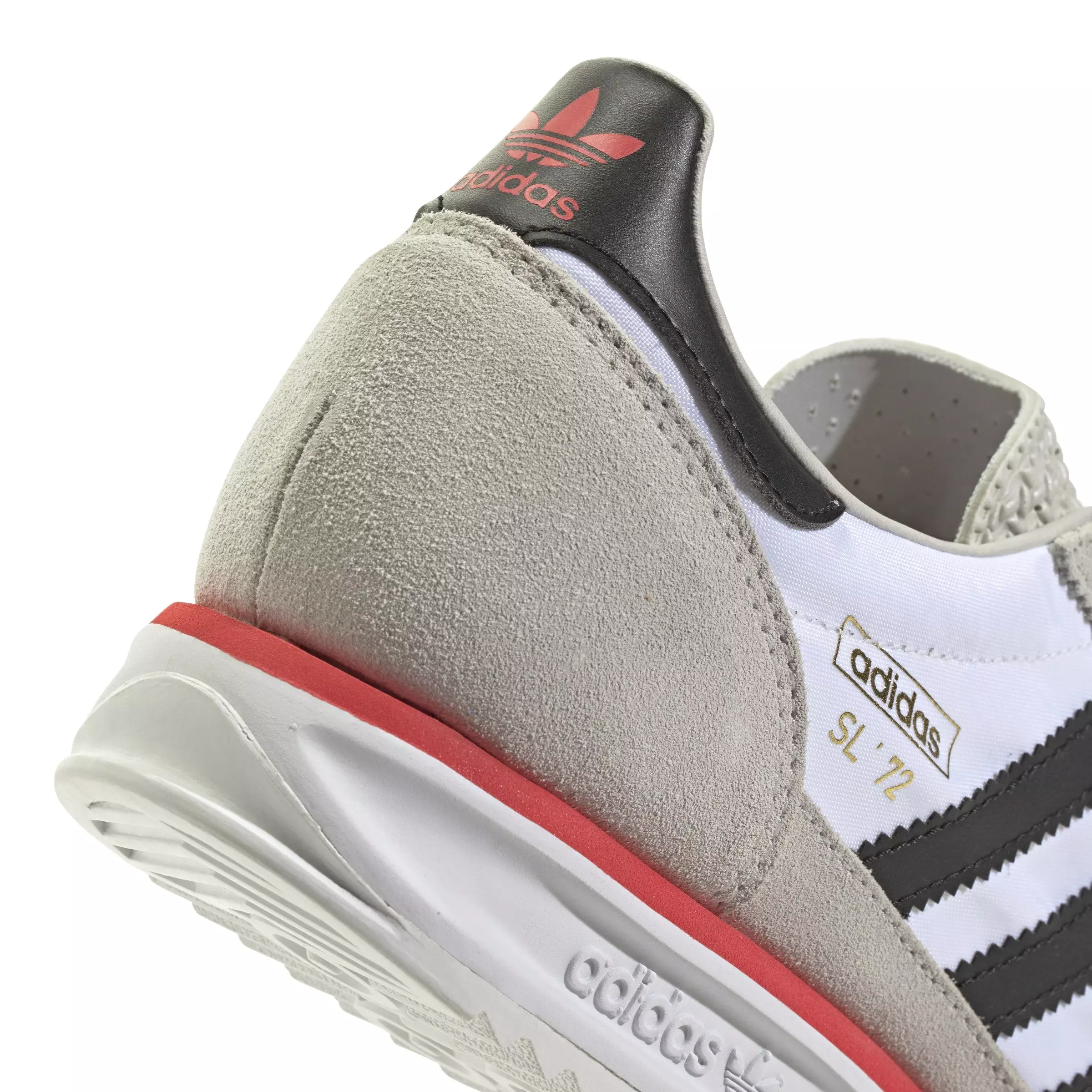 adidas Originals SL 72 "Ftwr White/Core Black/Grey One" Men's Shoe - WHITE/BLACK/RED