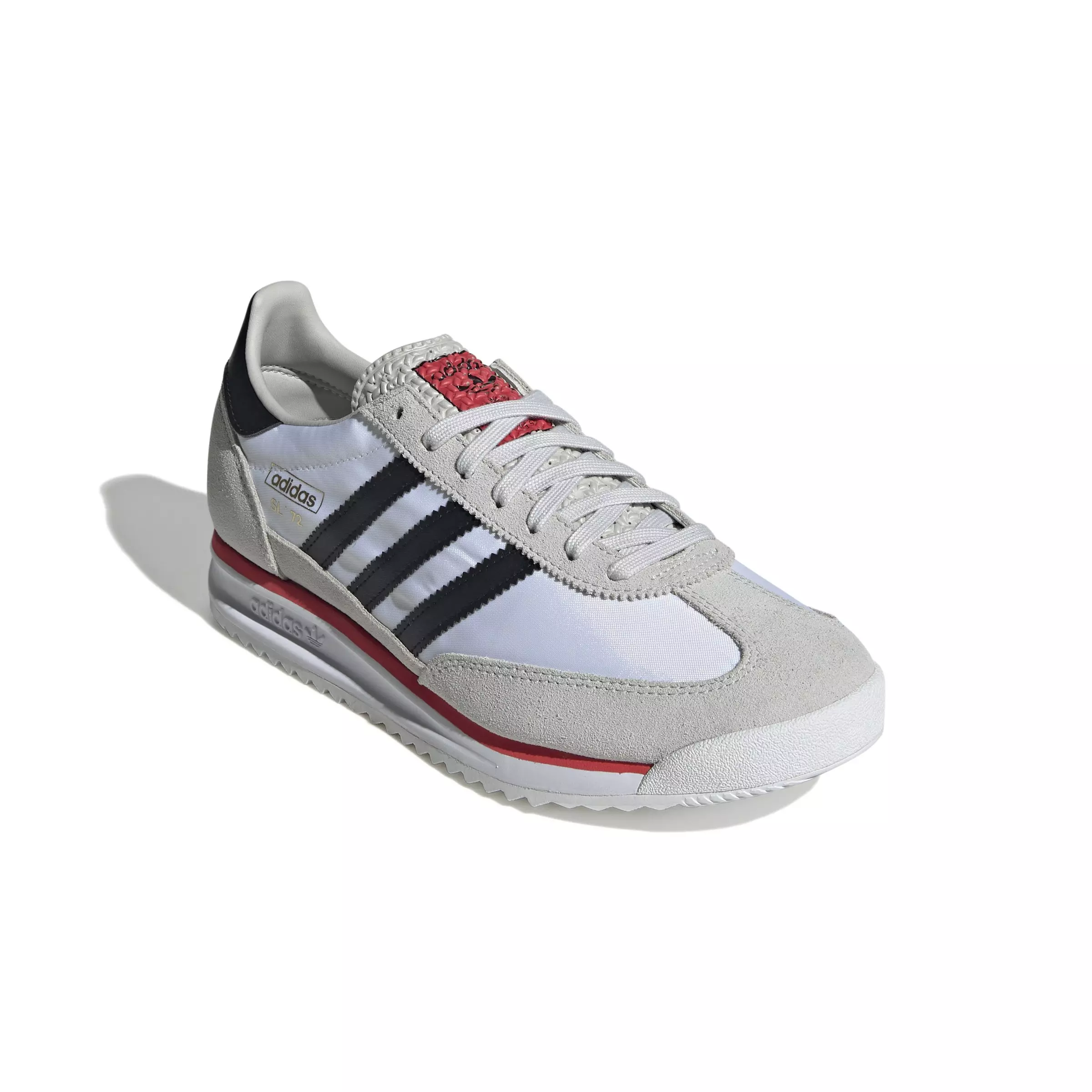 adidas Originals SL 72 "Ftwr White/Core Black/Grey One" Men's Shoe - WHITE/BLACK/RED