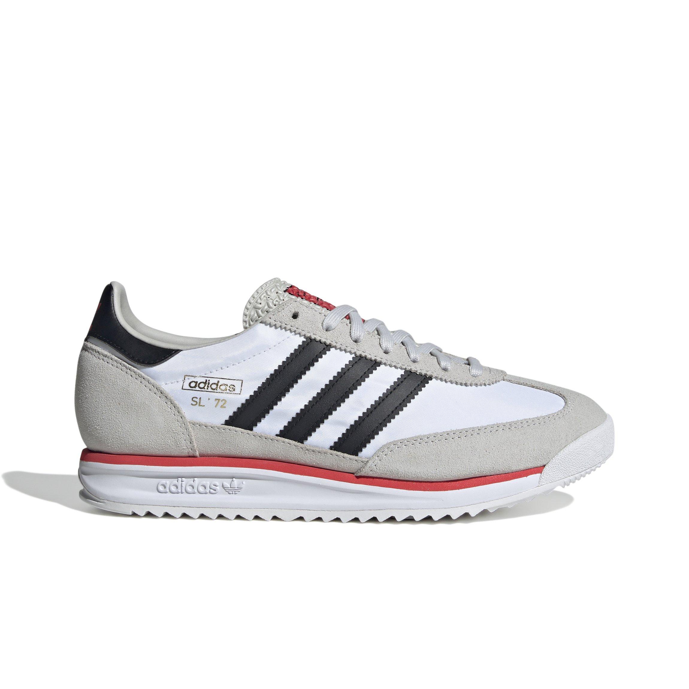 adidas Originals SL 72 "Ftwr White/Core Black/Grey One" Men's Shoe - WHITE/BLACK/RED Thumbnail View 1