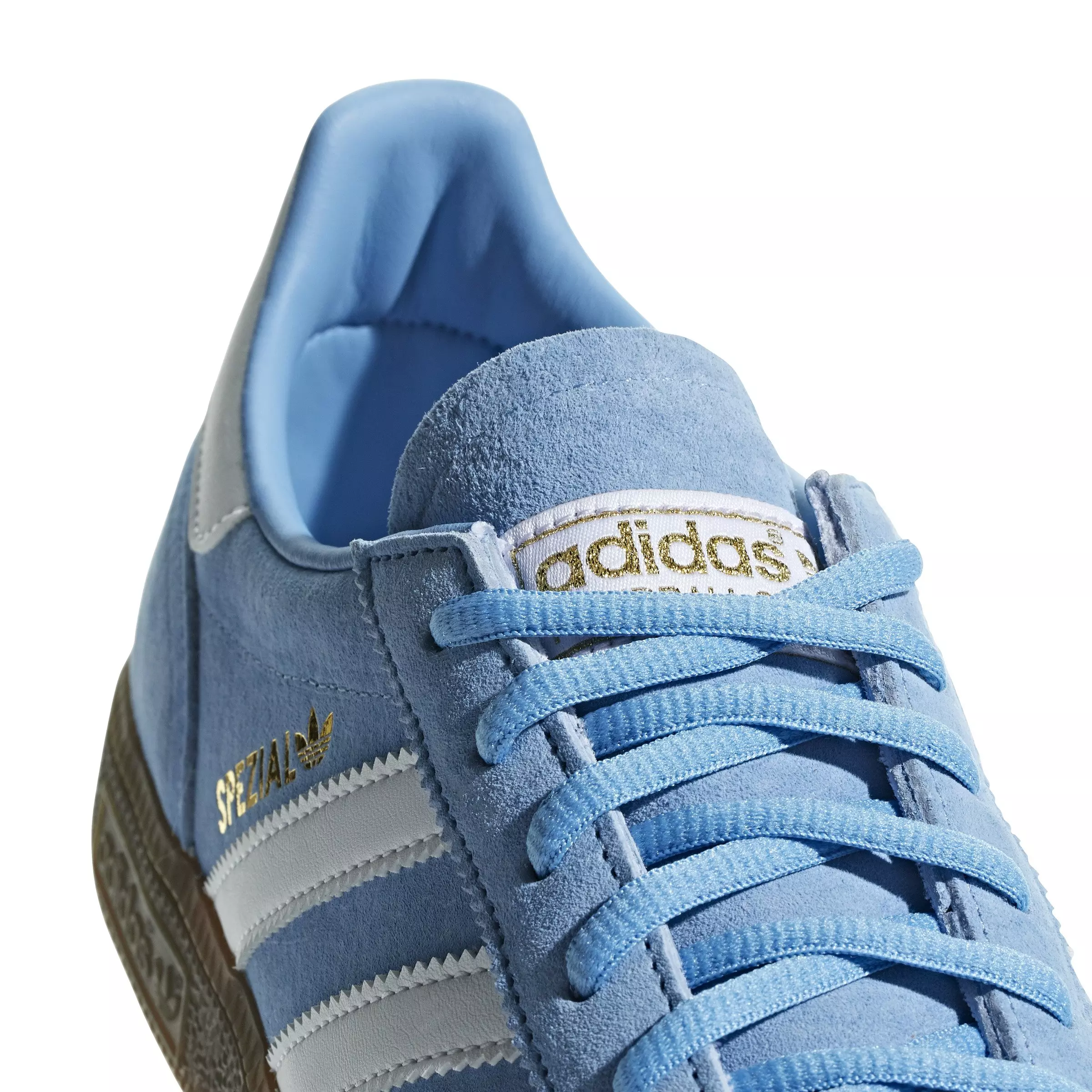 adidas Originals Handball Spezial "Light Blue/Ftwr White/Gum" Men's Shoe - BLUE/WHITE