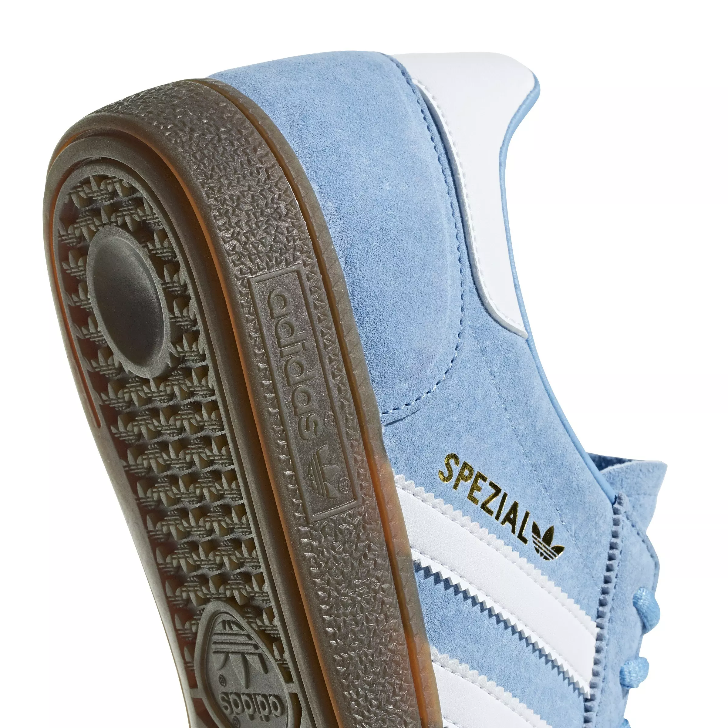 adidas Originals Handball Spezial "Light Blue/Ftwr White/Gum" Men's Shoe - BLUE/WHITE
