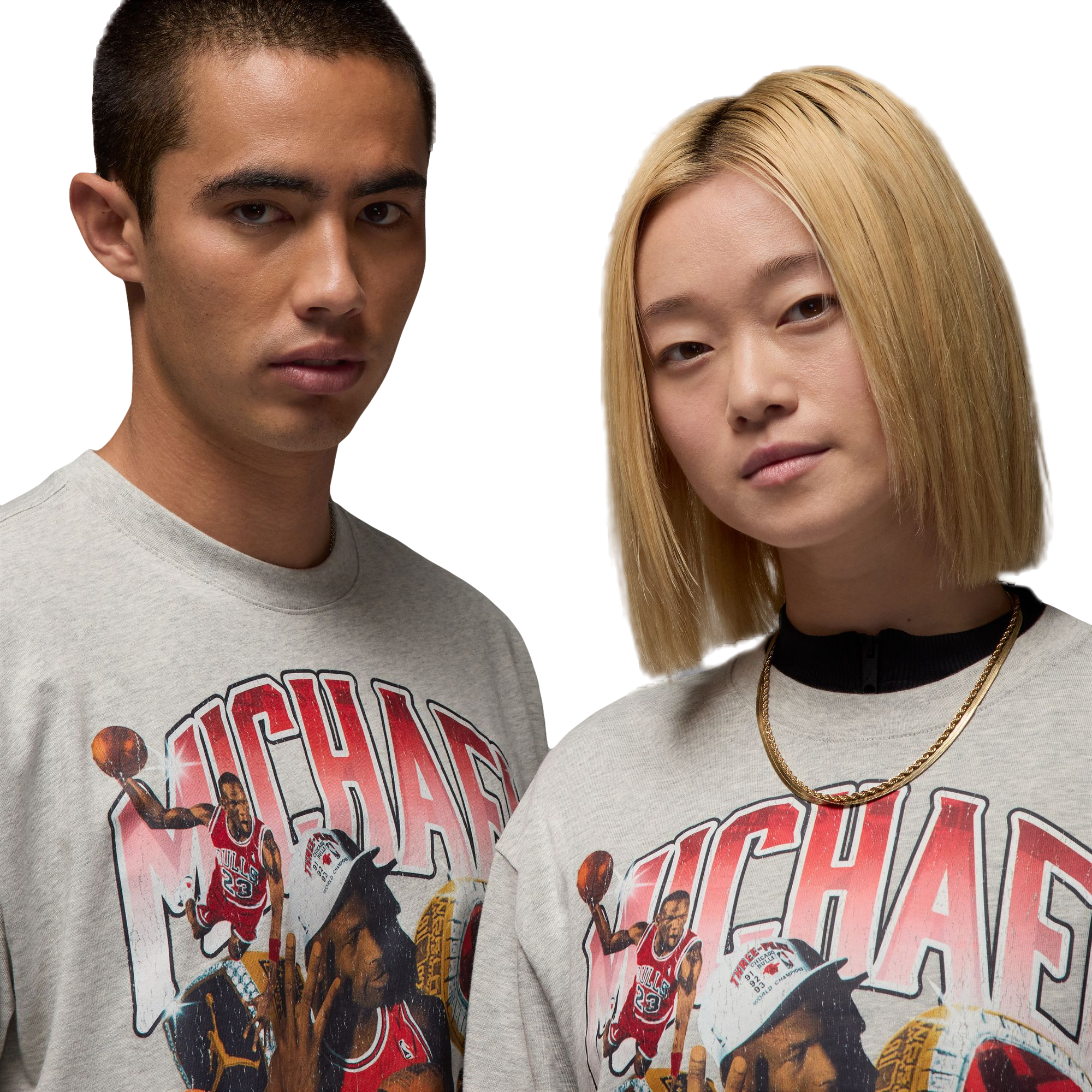 Jordan Men's Essentials Photo Tee - HEATHER/GREY Thumbnail View 3