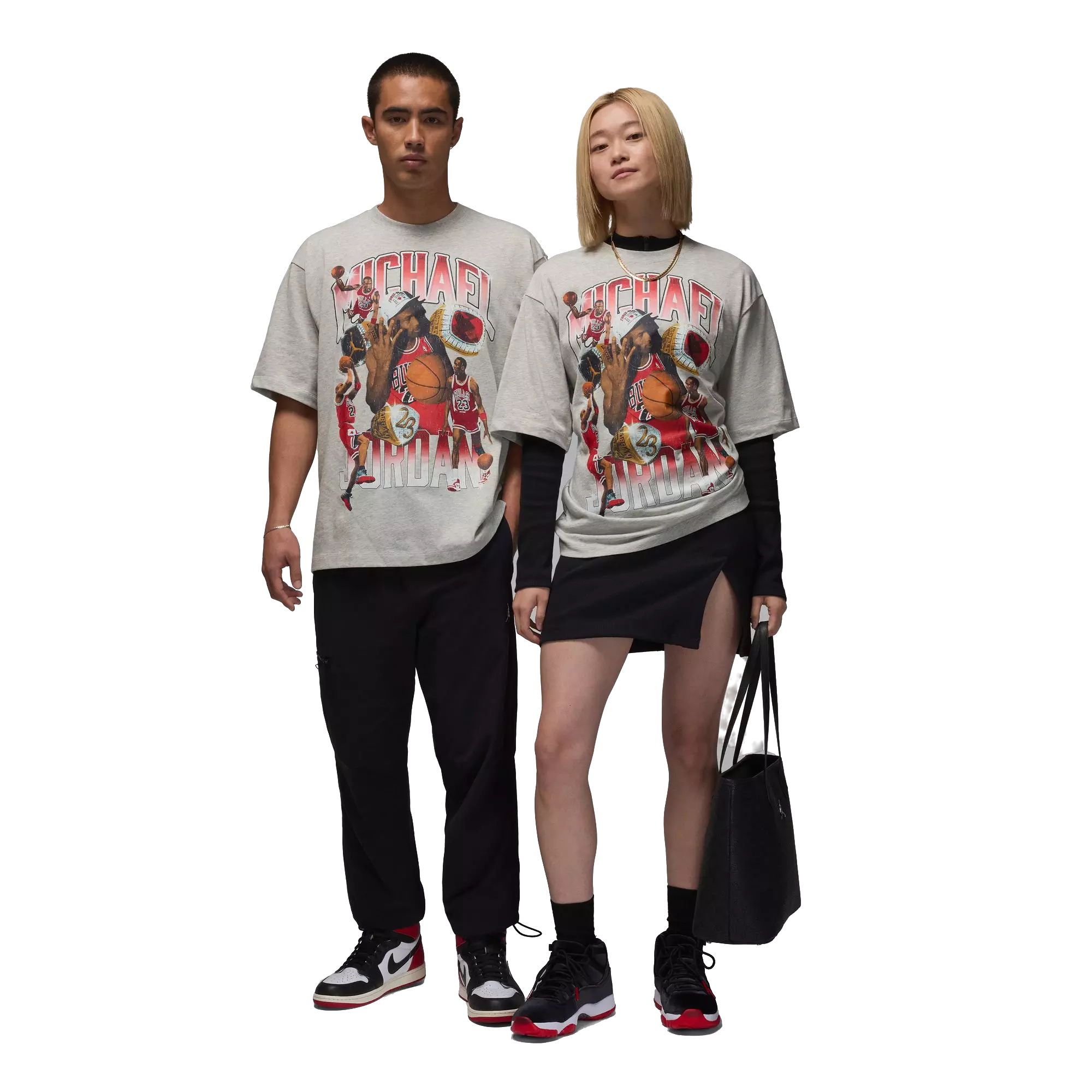 Jordan Men's Essentials Photo Tee - HEATHER/GREY