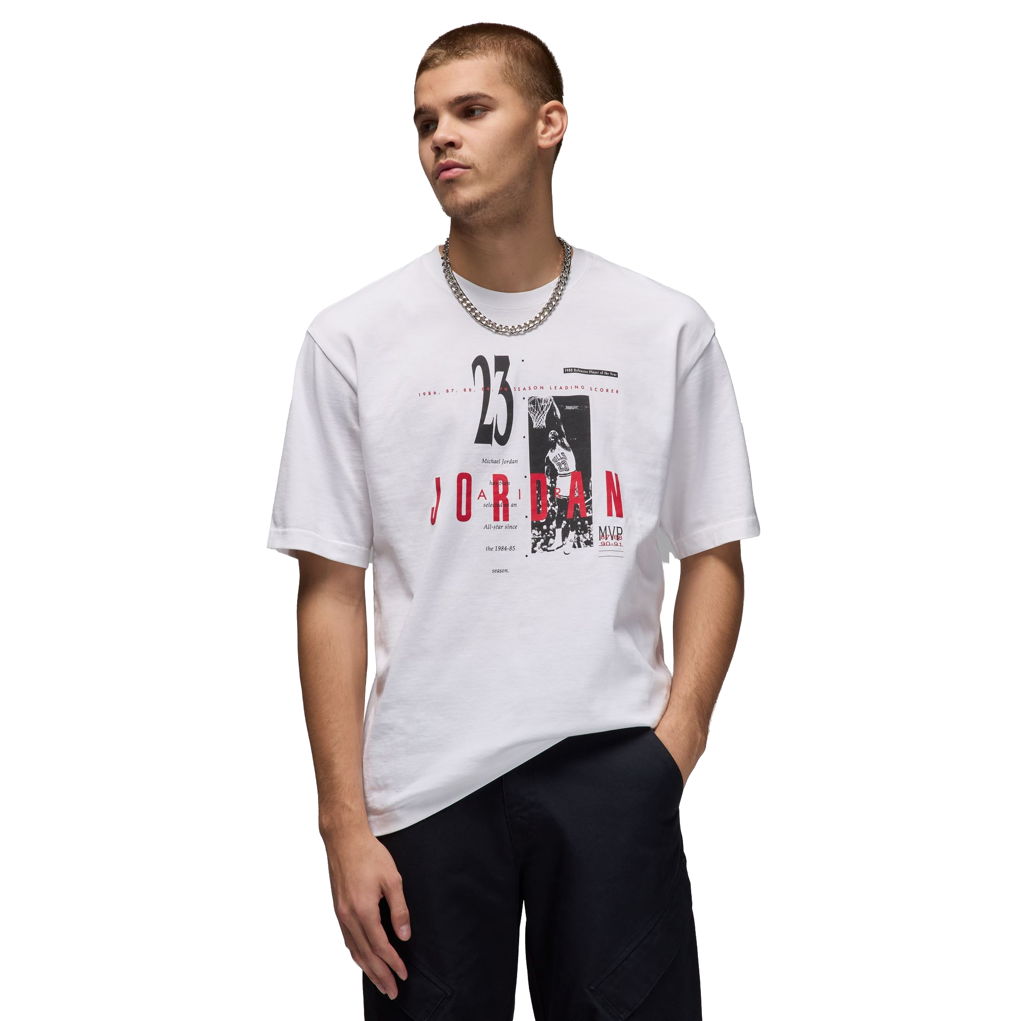 Jordan Men's Reissue Tee-White - WHITE Thumbnail View 1