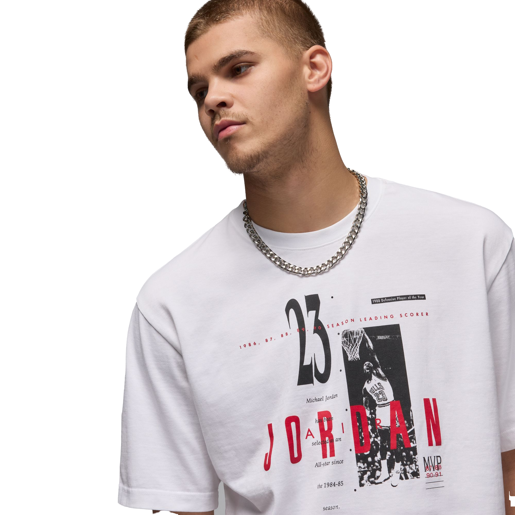 Jordan Men's Reissue Tee-White - WHITE Thumbnail View 3