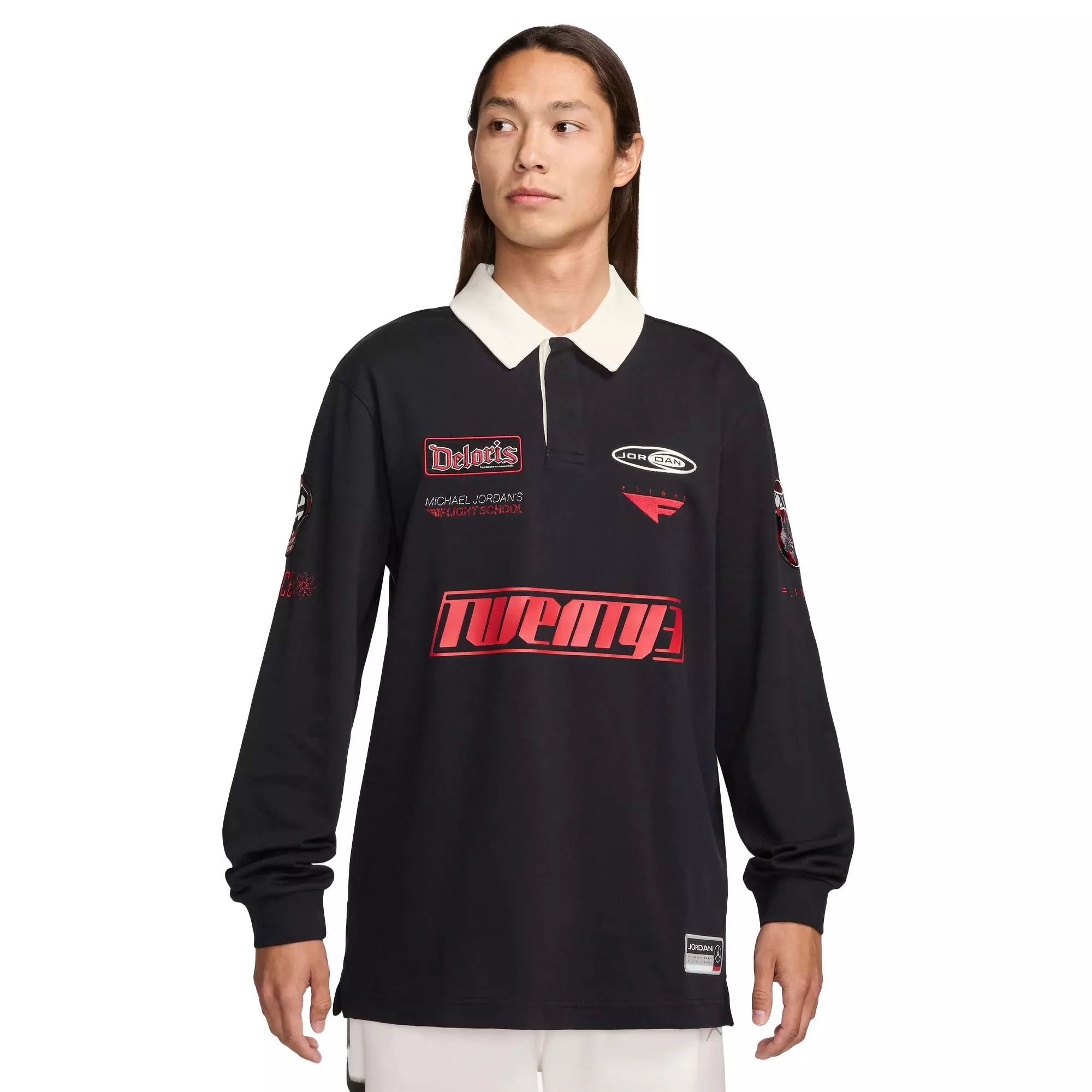 Jordan Men's Essentials Rugby Top - BLACK